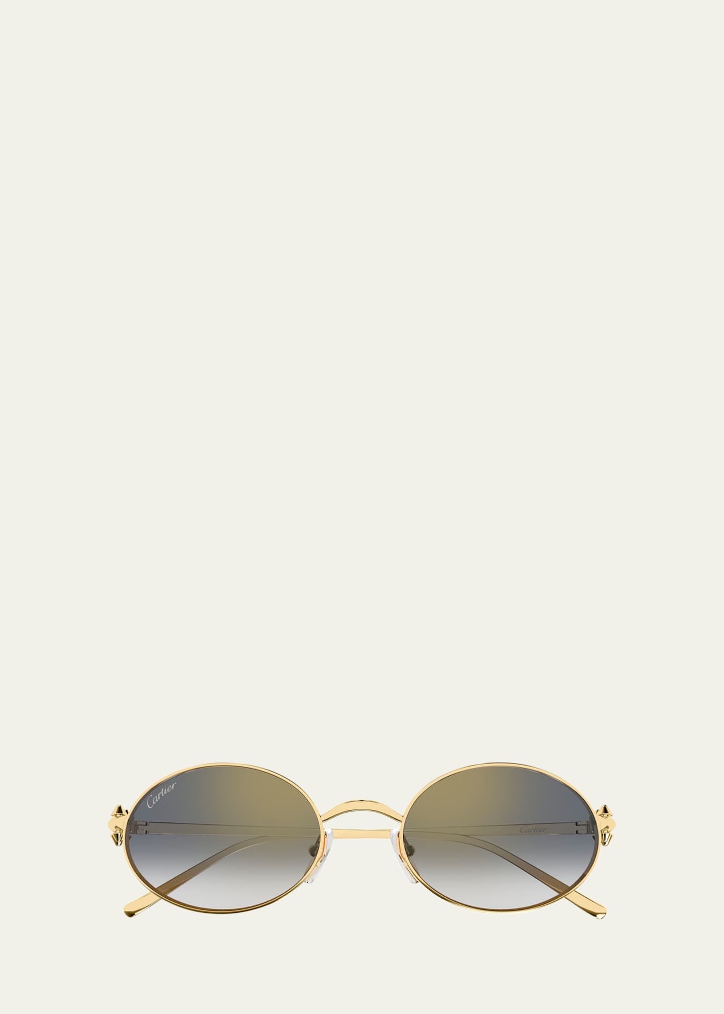 Cartier Clash de Cartier 52mm Oval Metal Sunglasses - Bergdorf Goodman