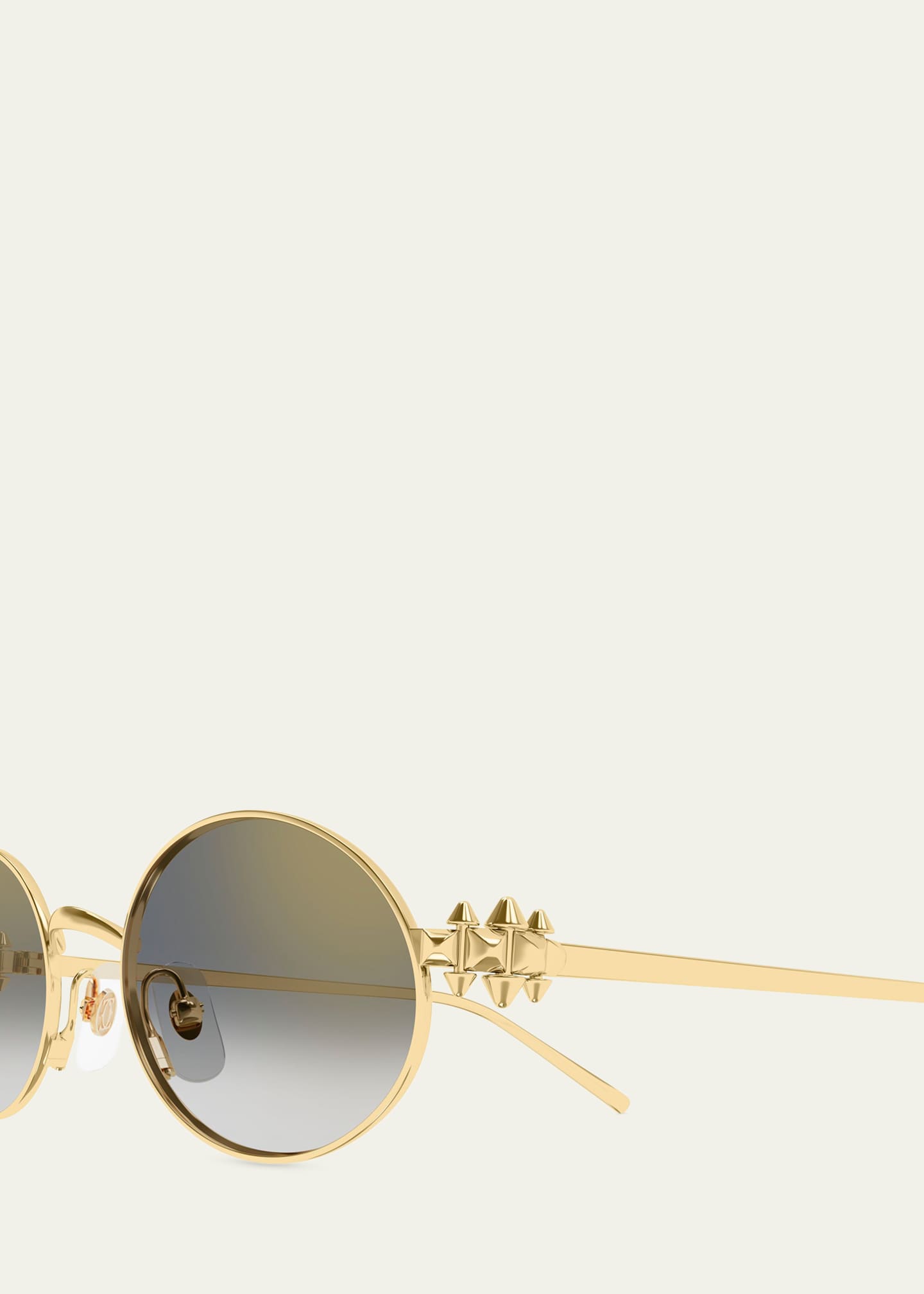 Cartier Clash de Cartier 52mm Oval Metal Sunglasses - Bergdorf Goodman