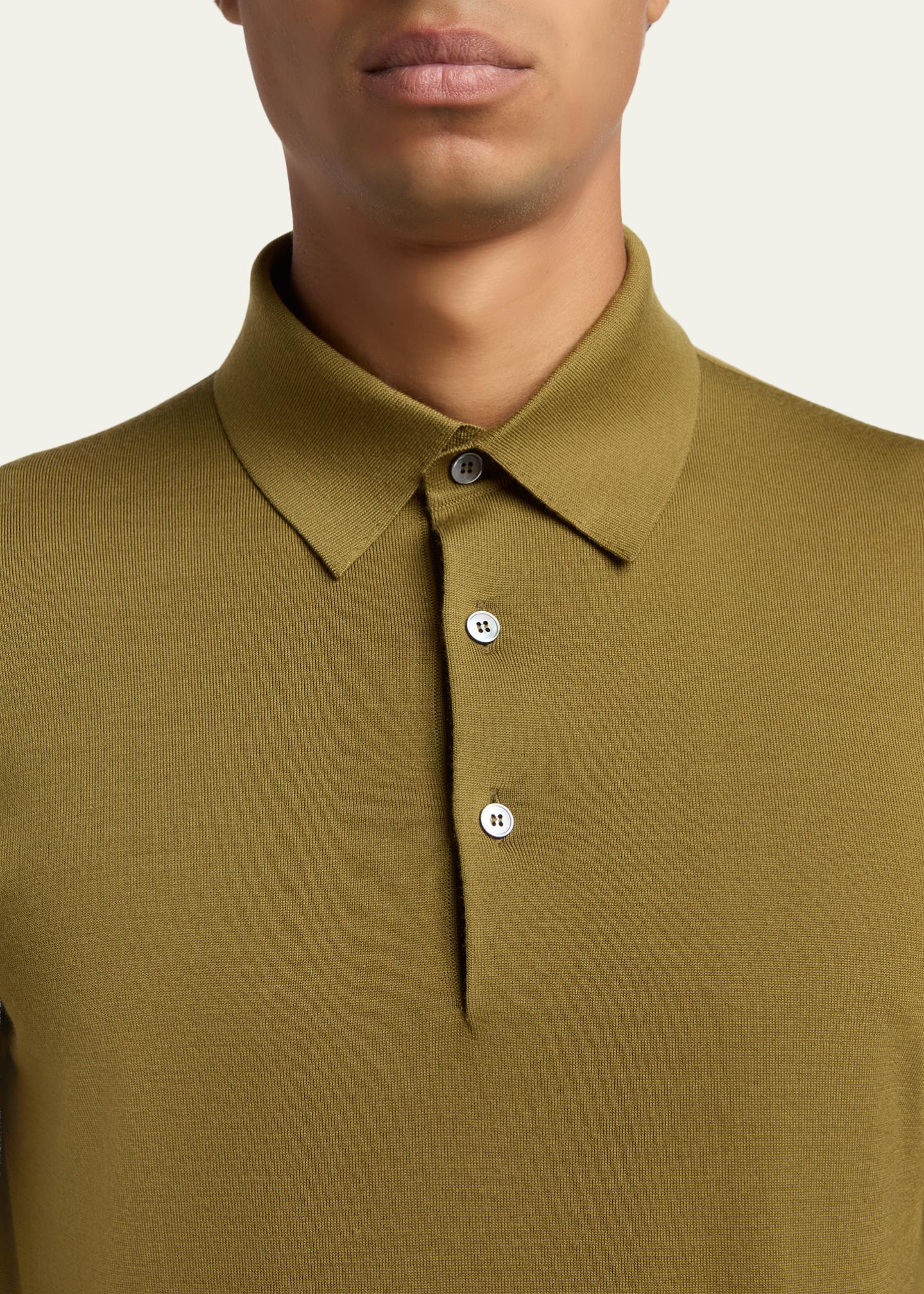 ダ*ン様 LIDNM WOOL KNIT PO SHIRT ZEGNA Men's 15milmil15 Wool Knit Polo Shirt - Bergdorf Goodman