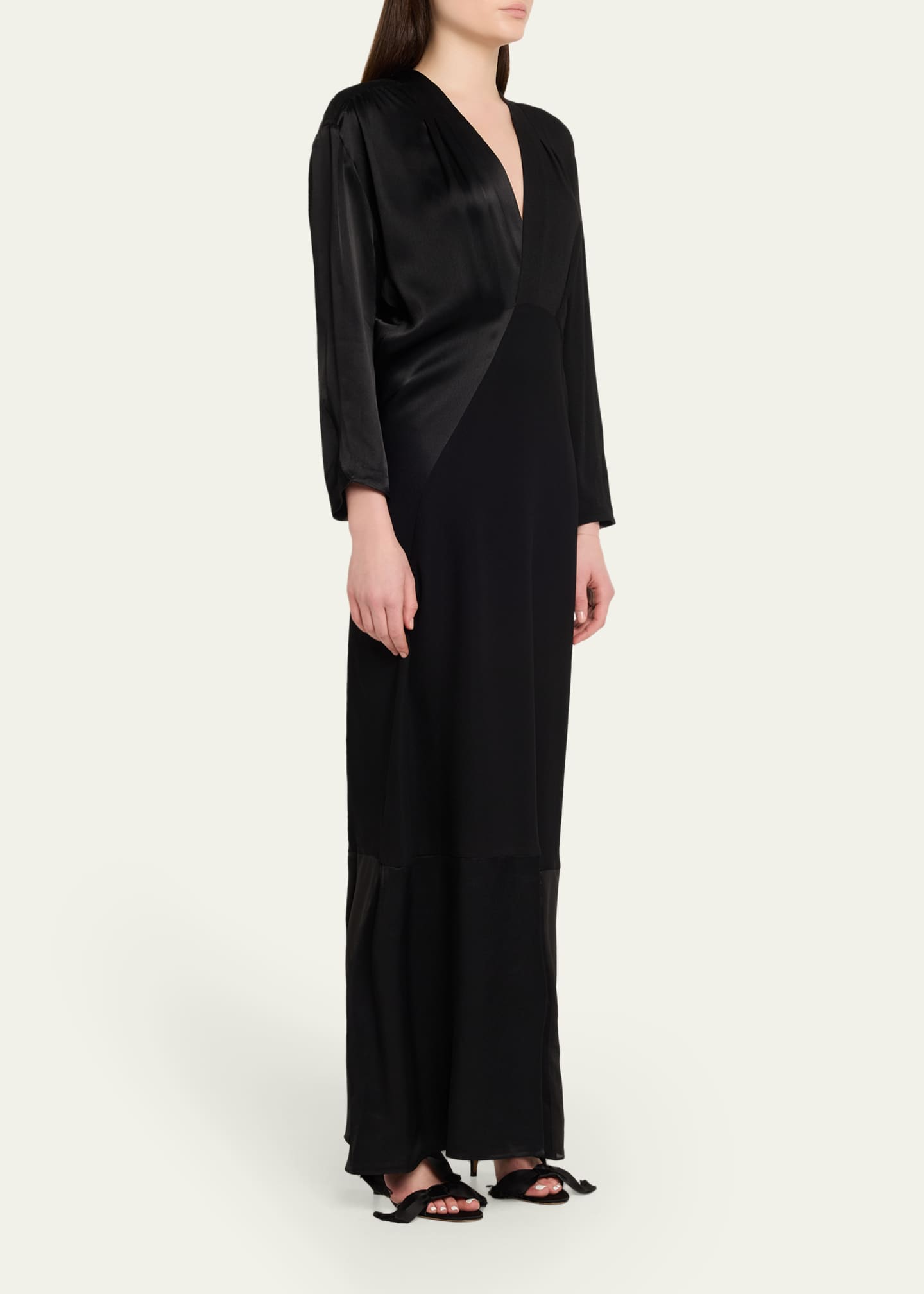 long backless dress formal Black Halter Backless Long Prom Dress Wedding Guest Dress,DP1503 – DSProm main image 1