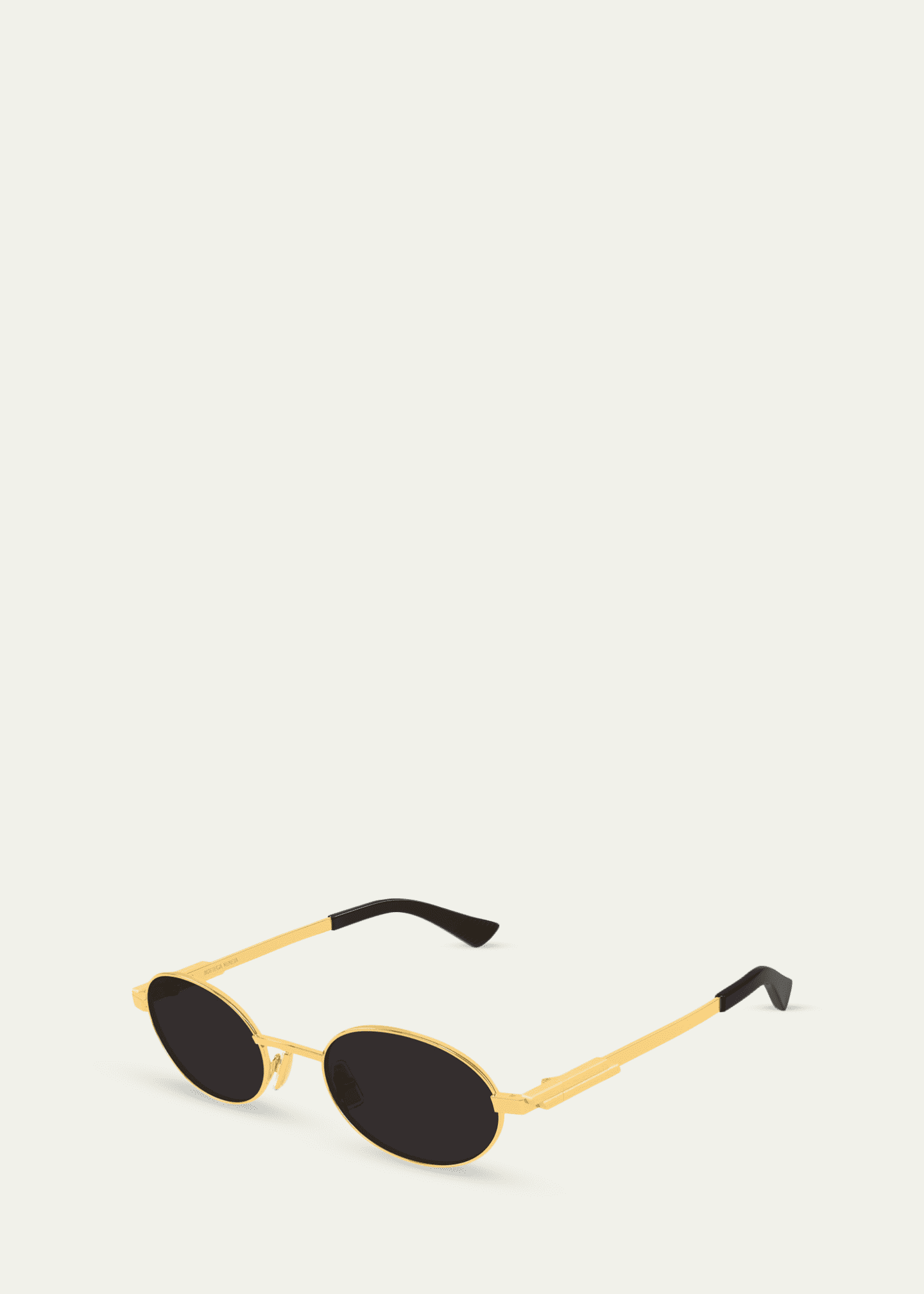 Bottega Veneta Bv1470S Golden Metal Oval Sunglasses - Bergdorf Goodman