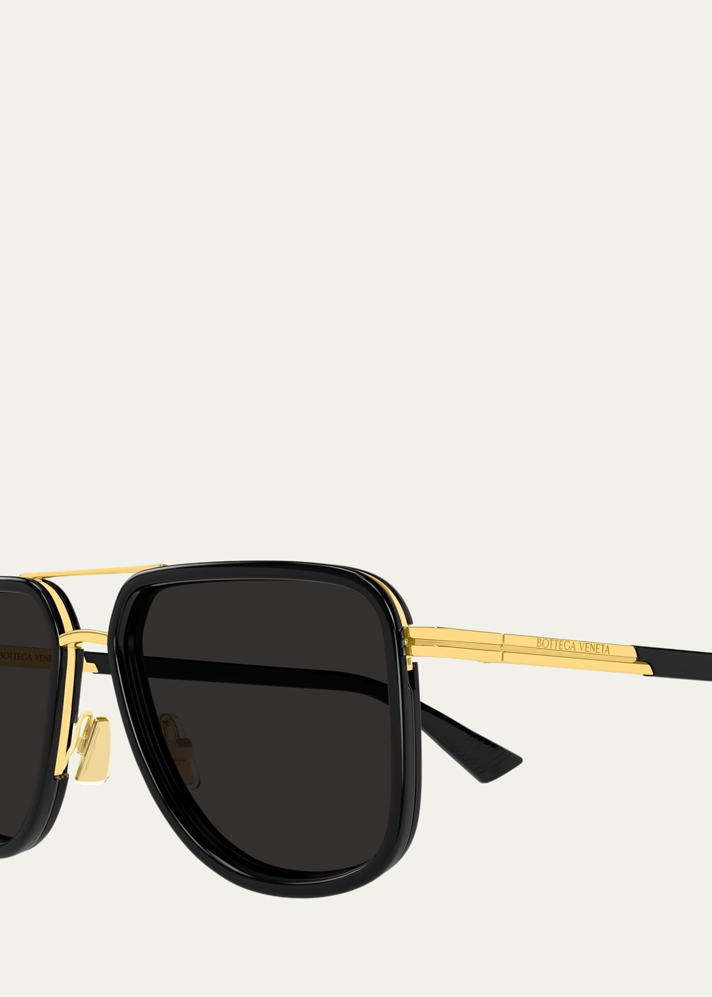 Bottega Veneta サングラス Bottega Veneta 56mm Acetate & Metal Aviator Sunglasses - Bergdorf