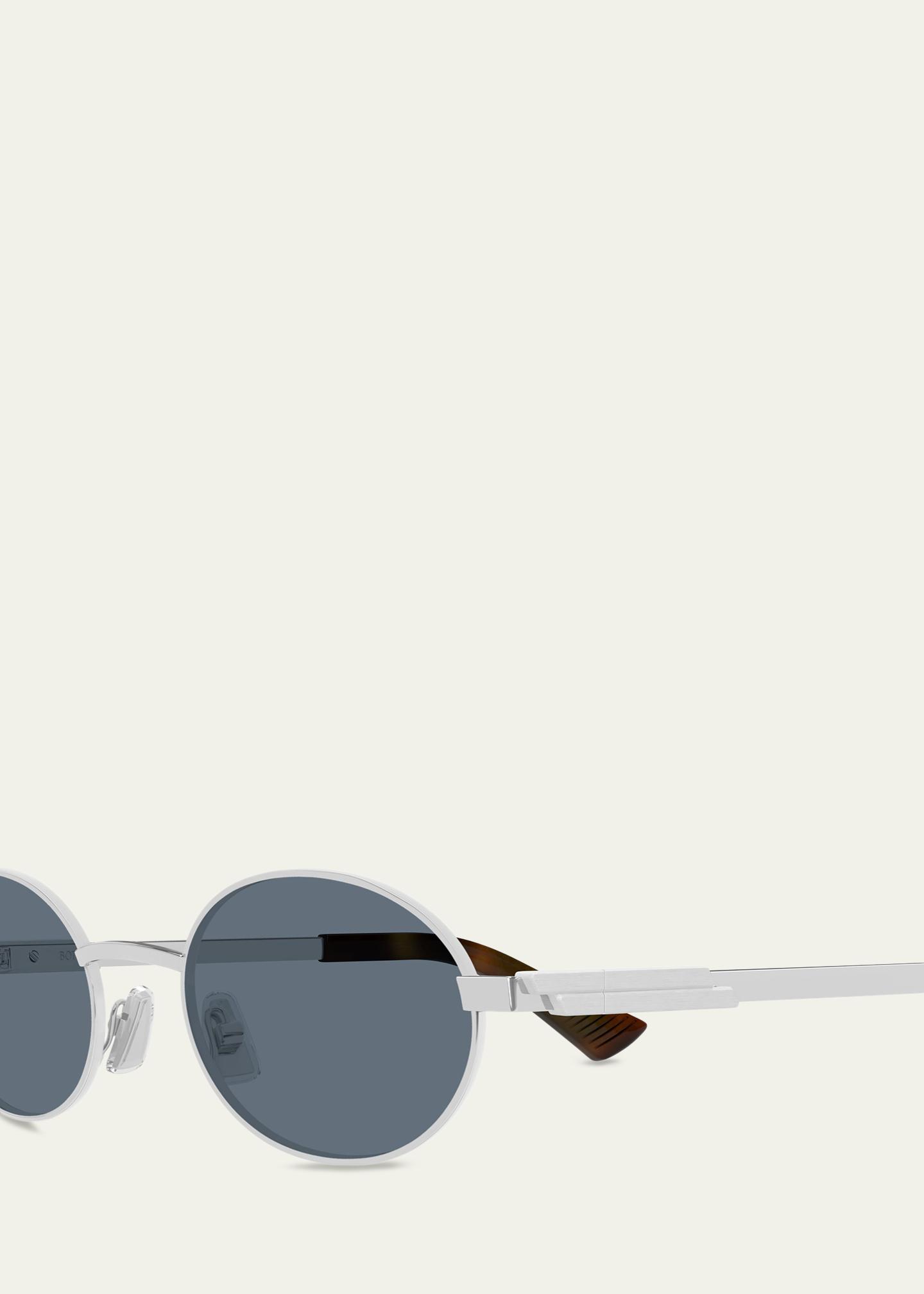 Bottega Veneta 52mm Oval Metal Sunglasses - Bergdorf Goodman