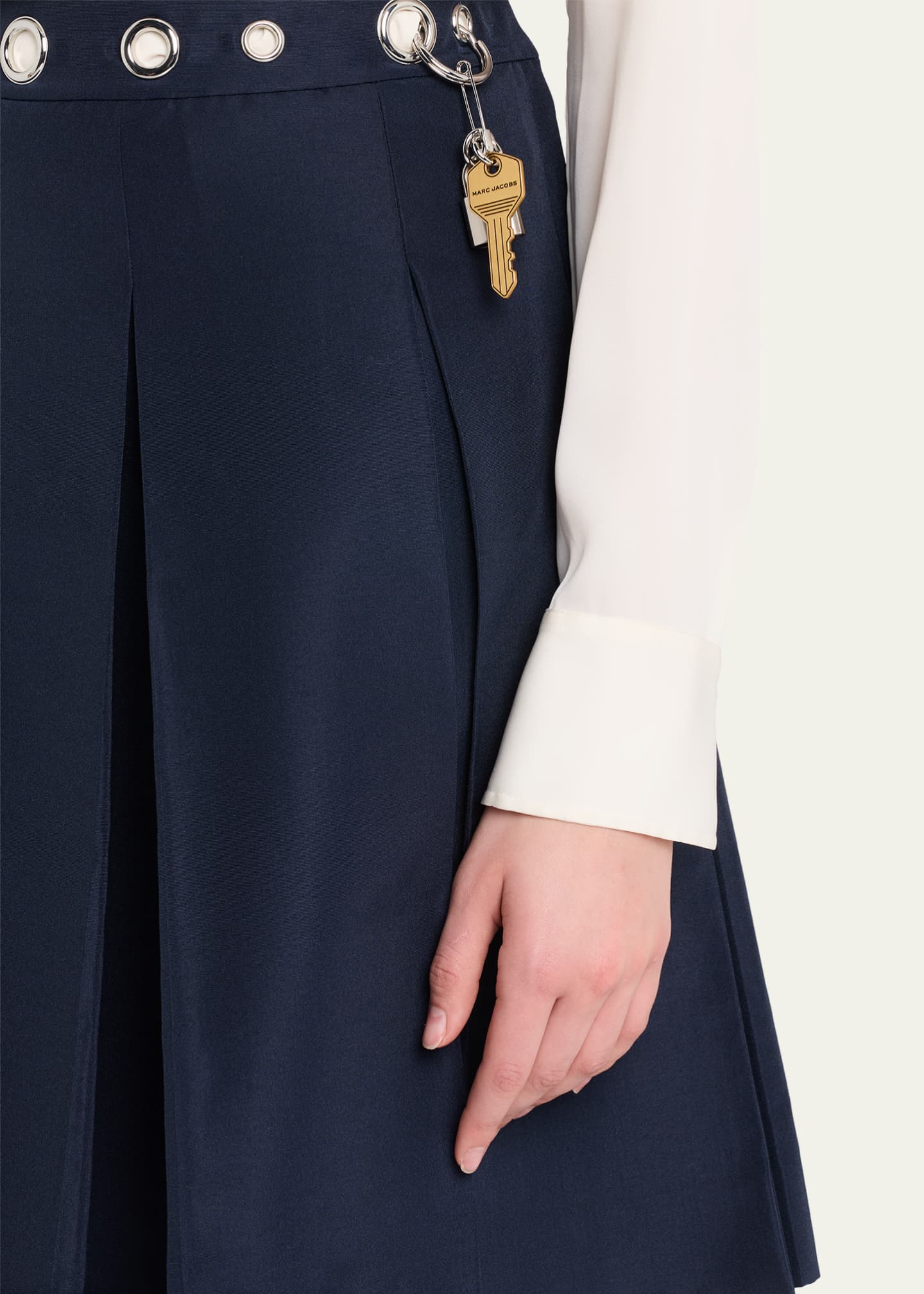 Marc Jacobs Safety Pin Pleated Skirt - Bergdorf Goodman