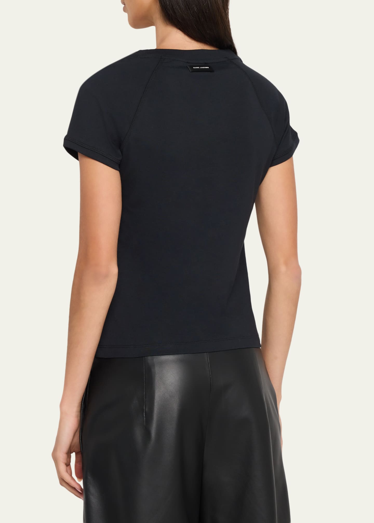 Marc Jacobs Marc Kiss Logo Shrunken T-Shirt - Bergdorf Goodman