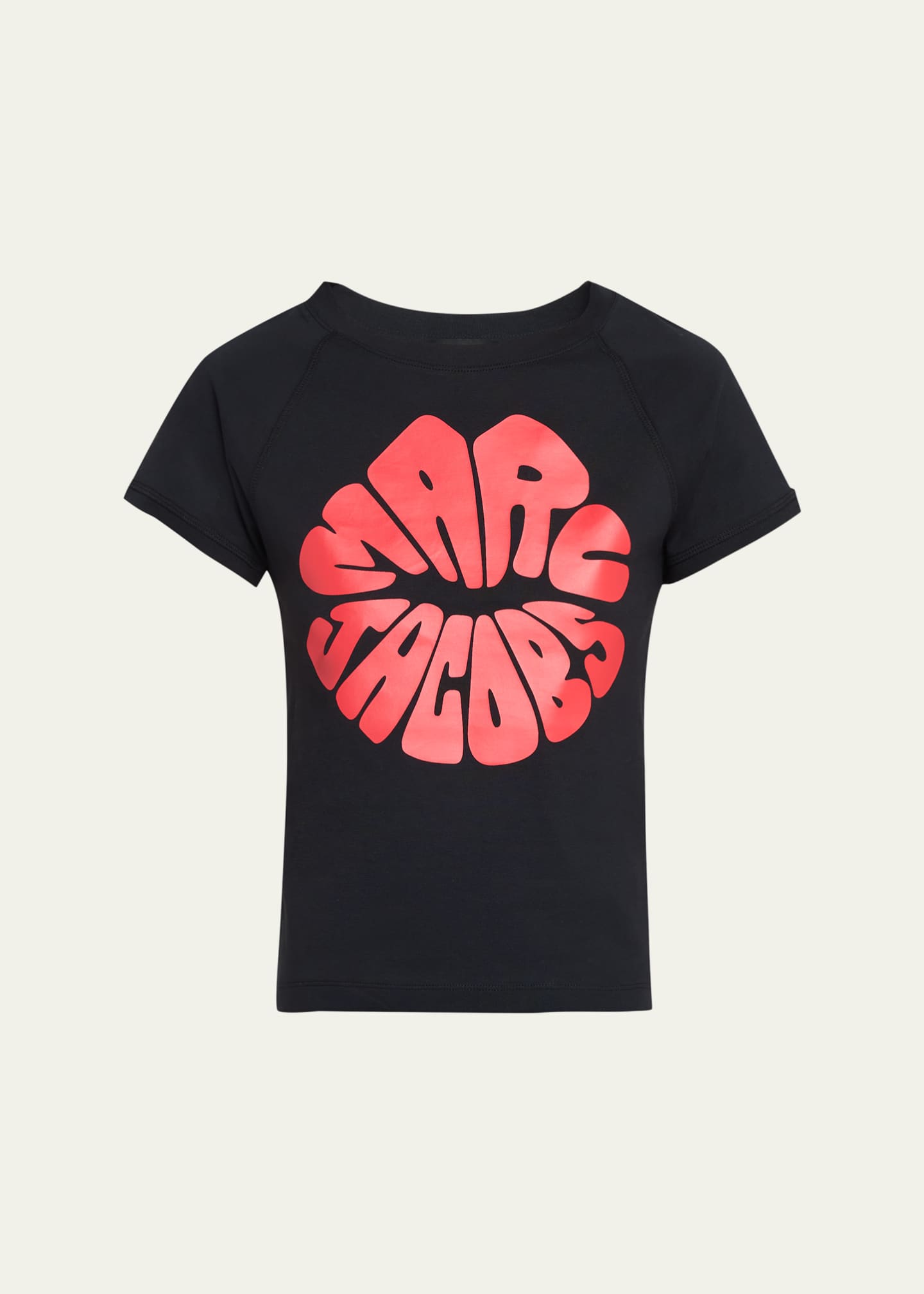 Marc Jacobs Marc Kiss Logo Shrunken T-Shirt - Bergdorf Goodman