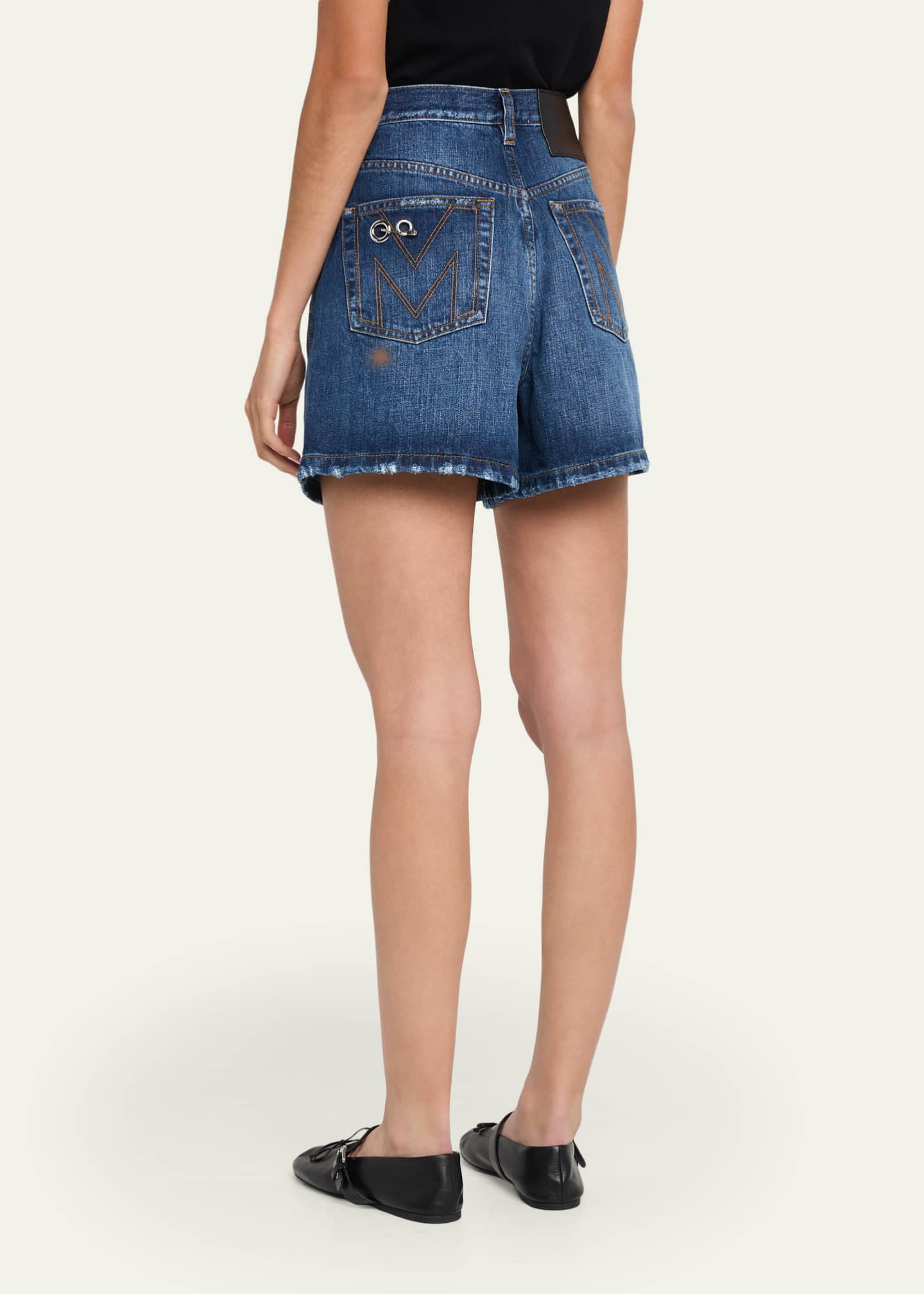 Marc Jacobs Grommet Denim Shorts - Bergdorf Goodman