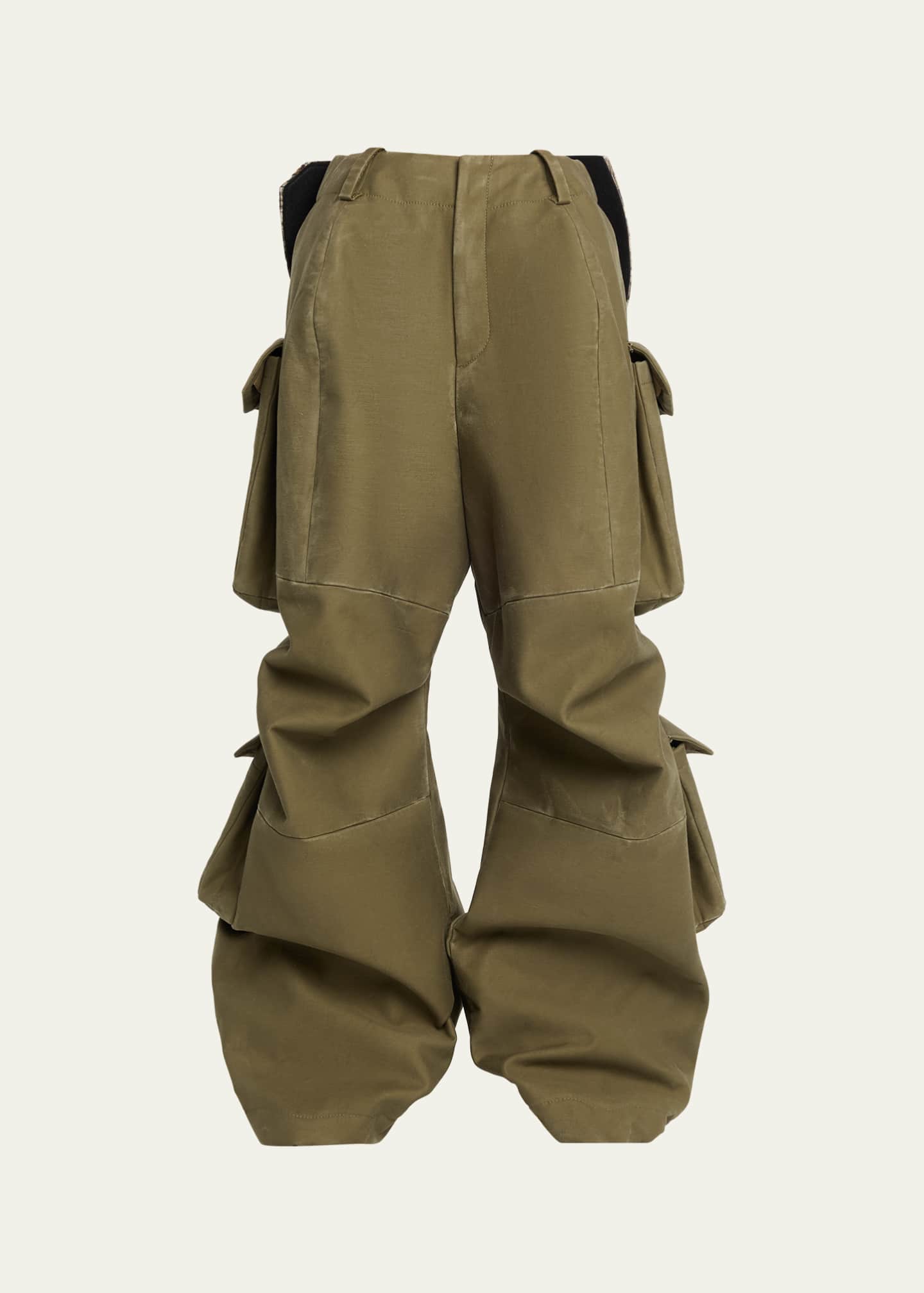 パンツ MARC JACOBS 00s military cargopants Y2K Marc Jacobs Runway Bow Back Wide-Leg Cargo Pants - Bergdorf Goodman