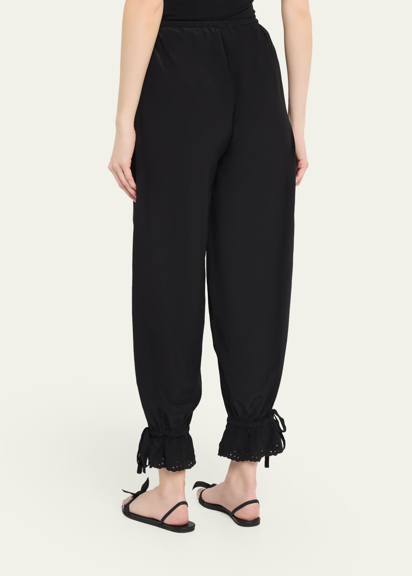 Ciao Lucia Pauli Silk Embroidered Pants - Bergdorf Goodman