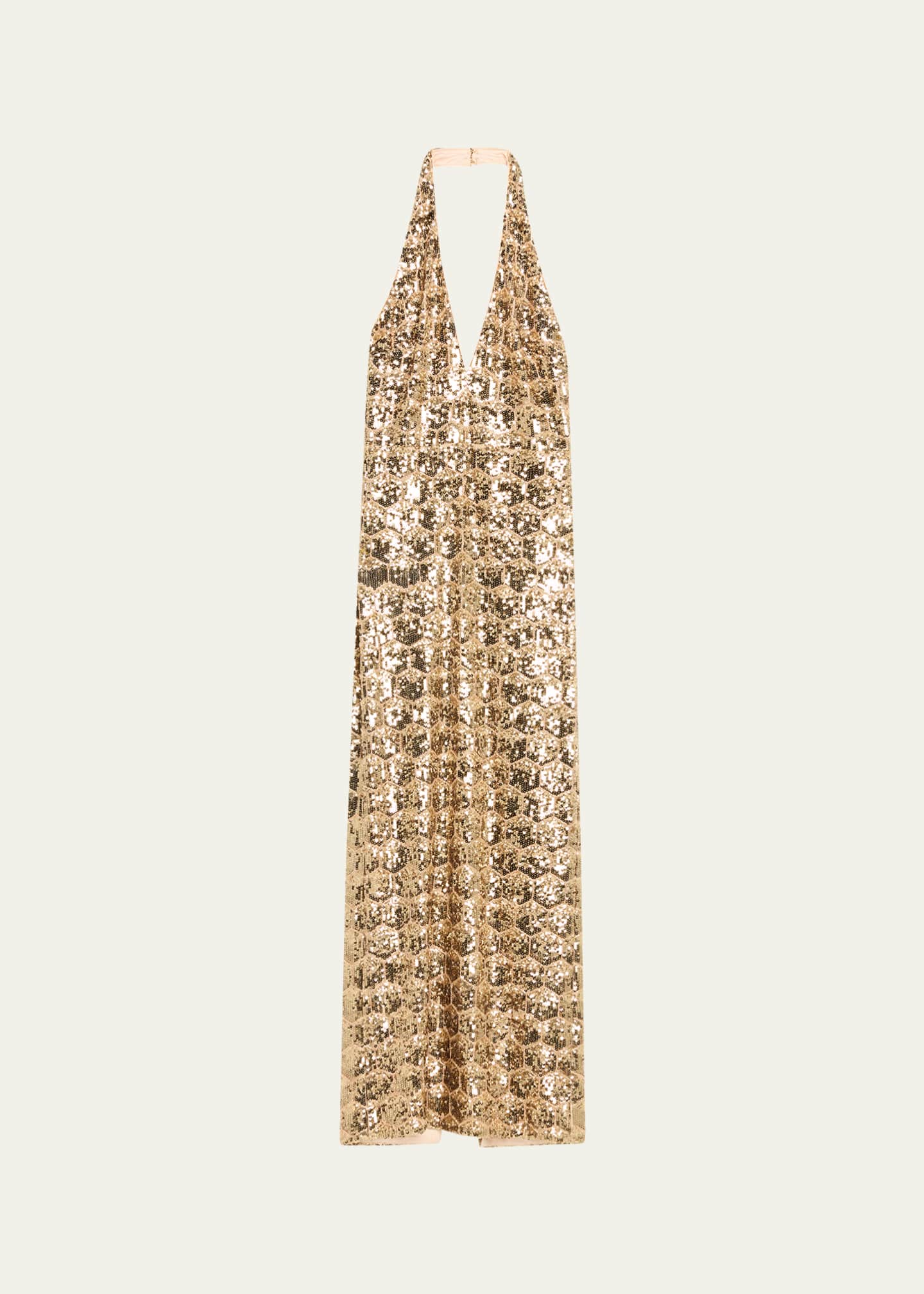 Ramy Brook Women's Shauna Gown - Gold - Size 10 - Gold Sequin