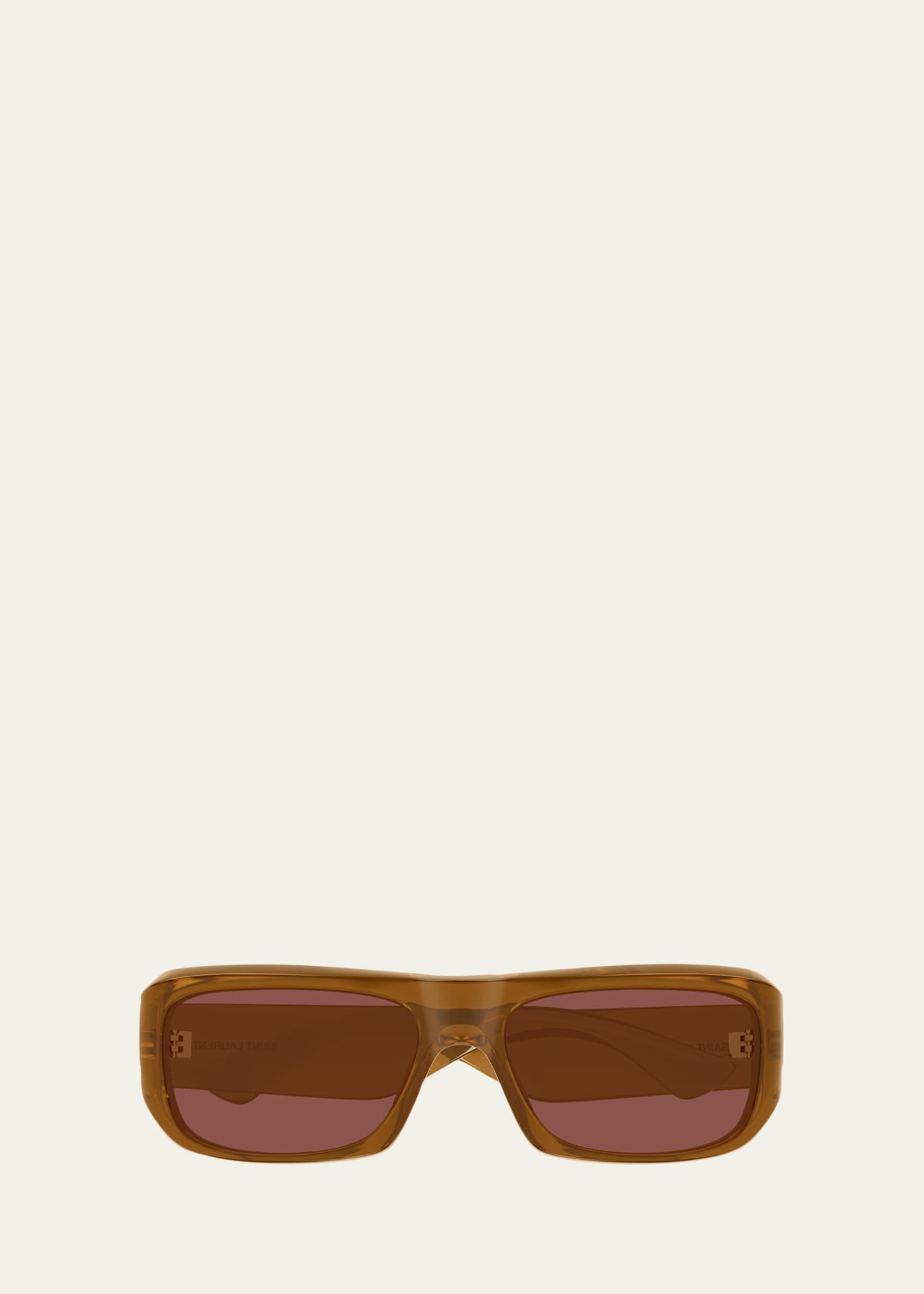 Saint Laurent Men's SL 869 Rectangle Acetate and Bio-Nylon