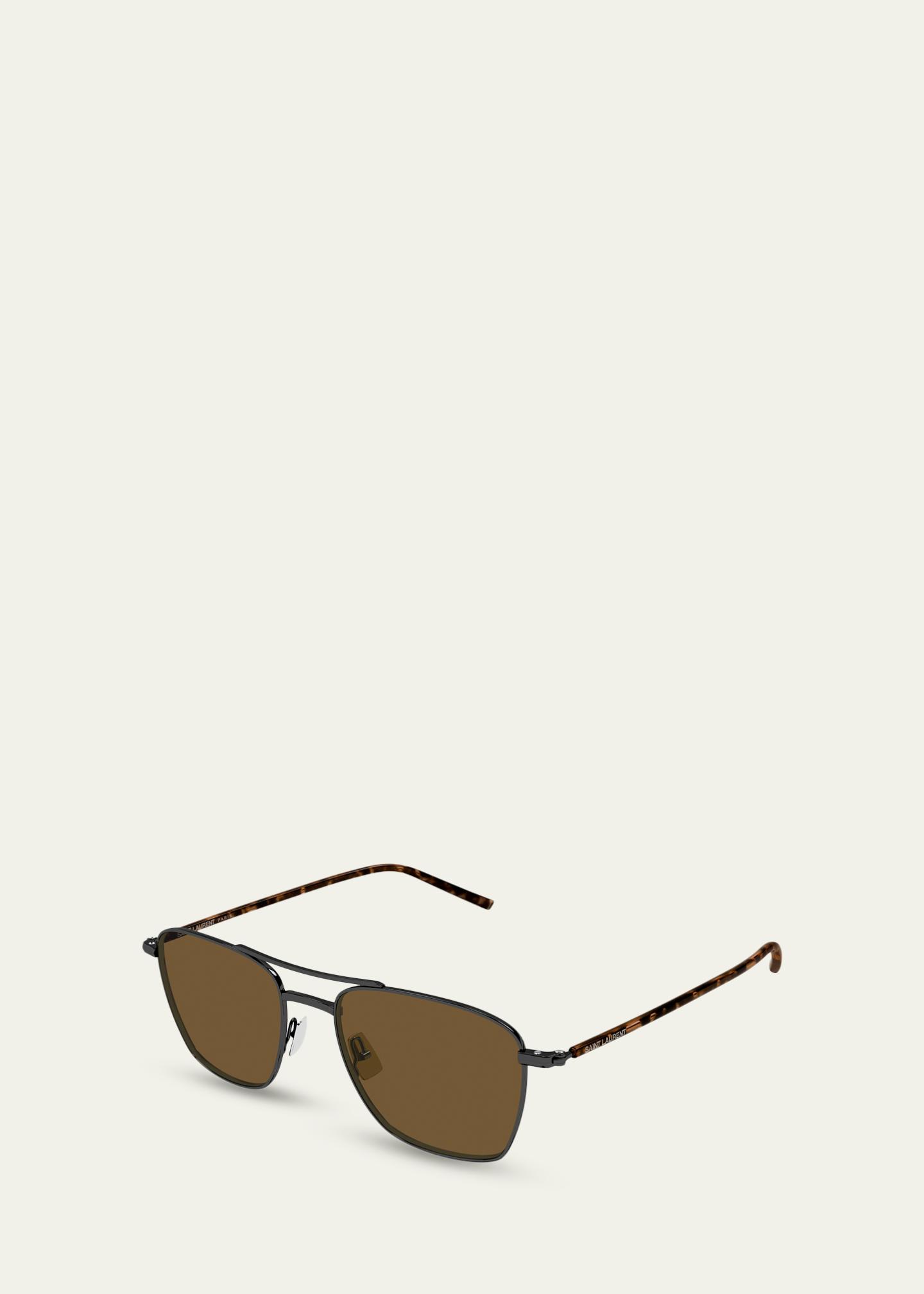Saint Laurent SL 866 Metal and Bio-Nylon Aviator Sunglasses
