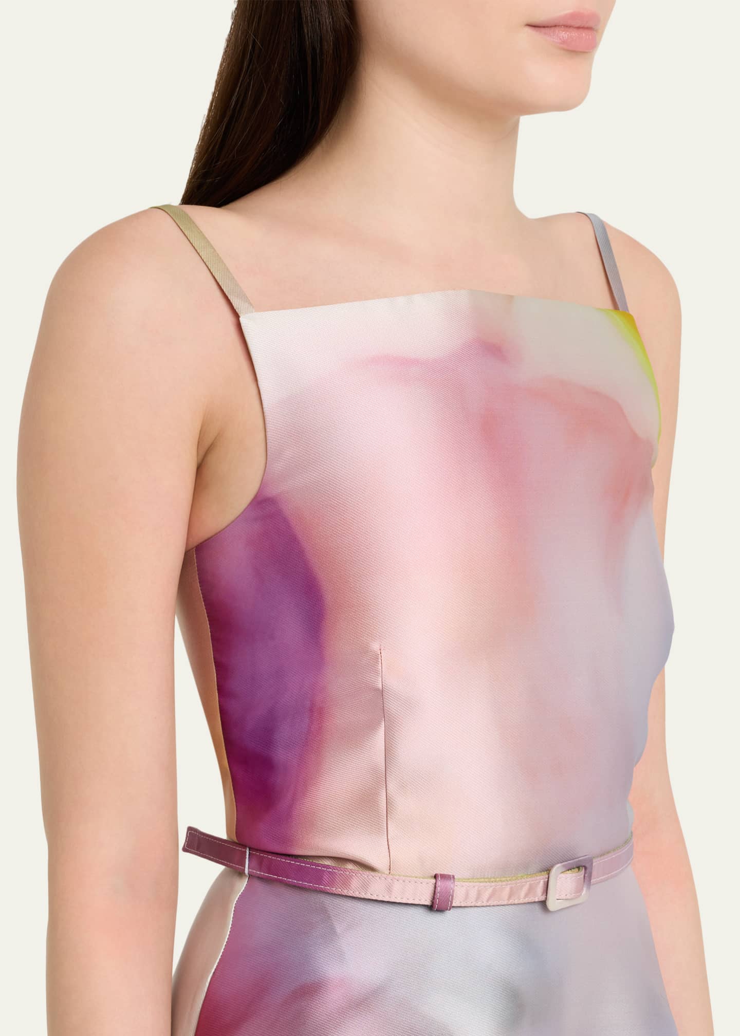 prabal gurung purple dress Prabal Gurung Silk Blend Printed Dress  UFO No More