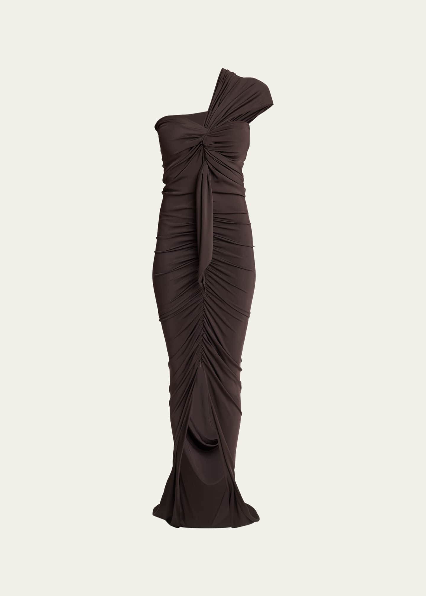 balmain one shoulder dress Balmain