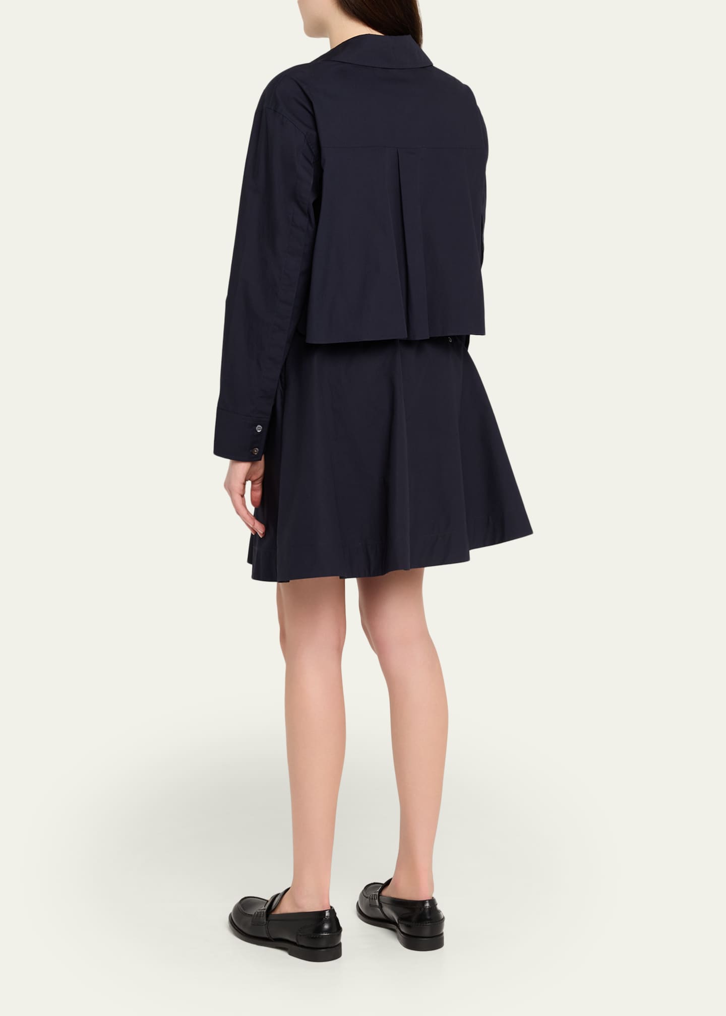 knee length dresses for ladies Count Me In Light Wash Cotton Denim Long Sleeve Mini Dress