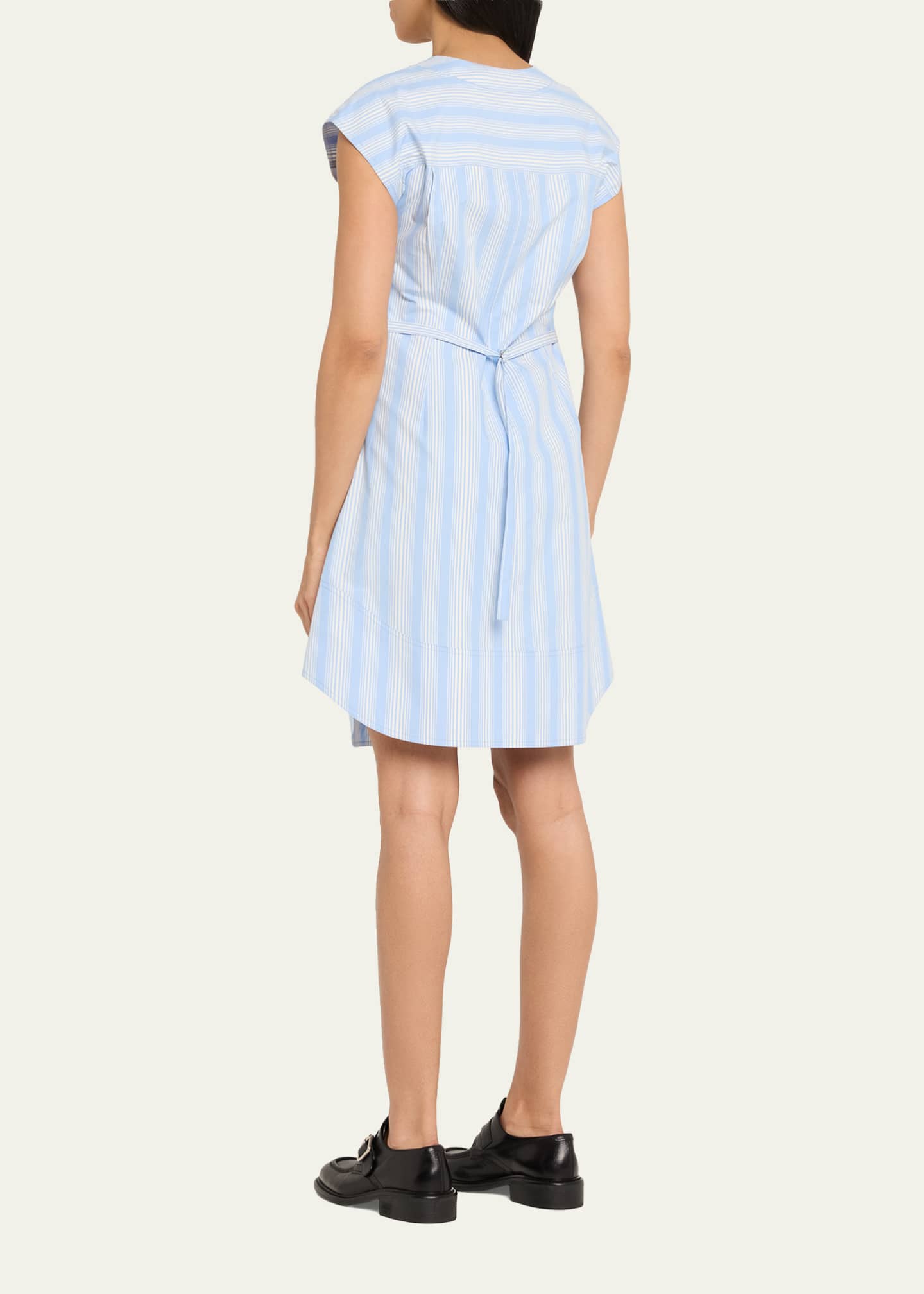 3.1 Phillip Lim Stripe Cap-Sleeve Shift Dress - Bergdorf Goodman