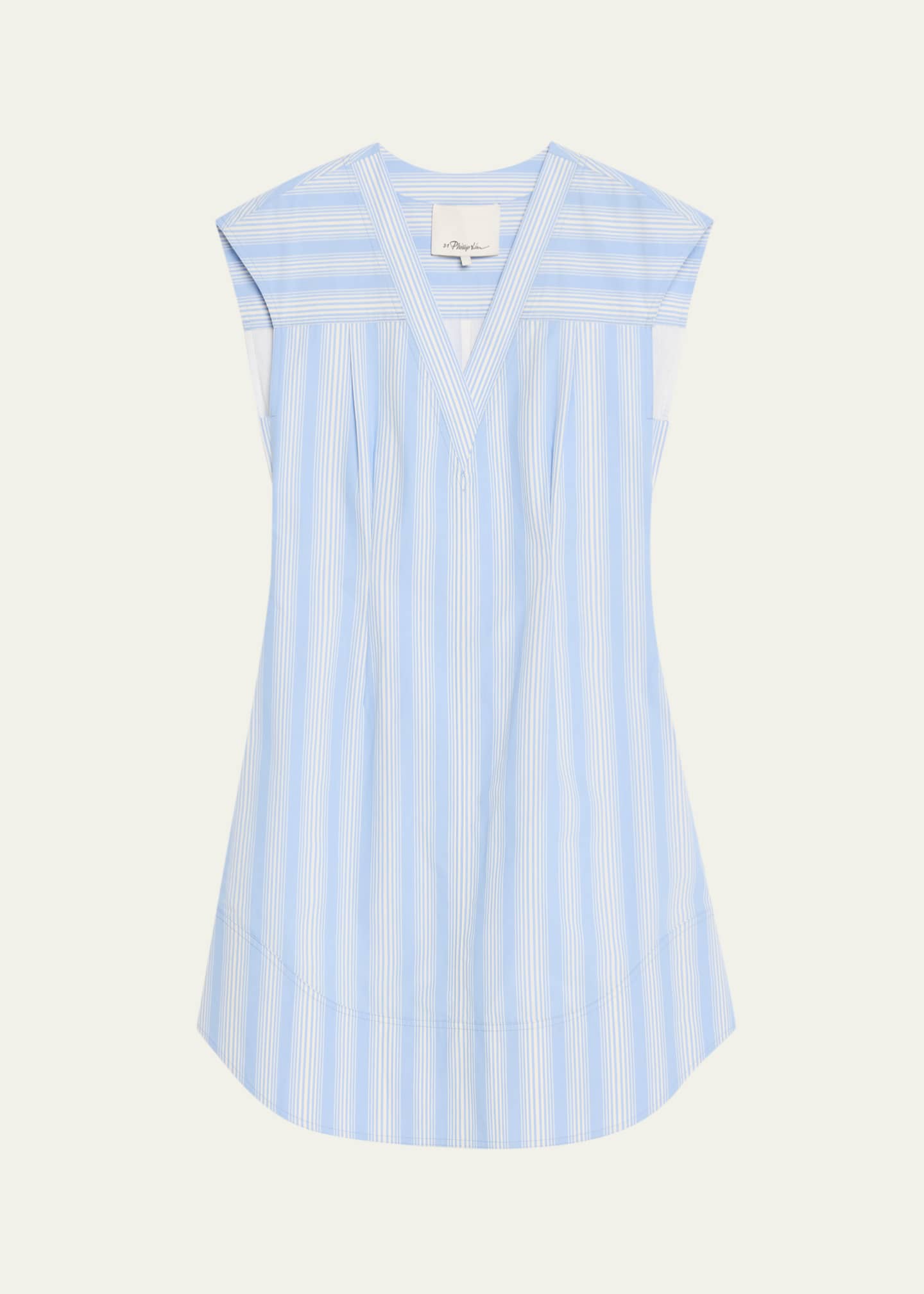 3.1 Phillip Lim Stripe Cap-Sleeve Shift Dress - Bergdorf Goodman