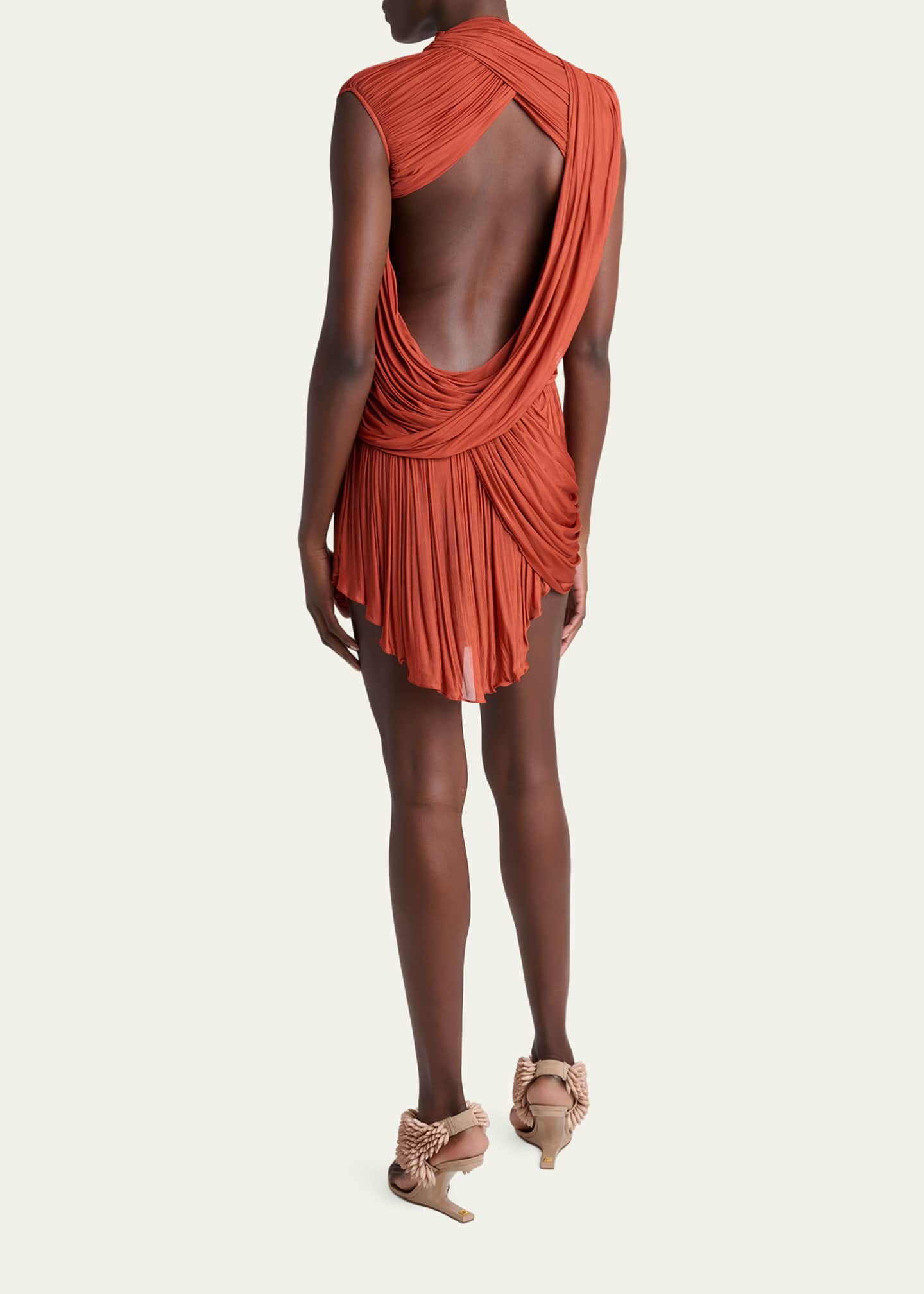 Balmain - Draped flowing Jersey dress