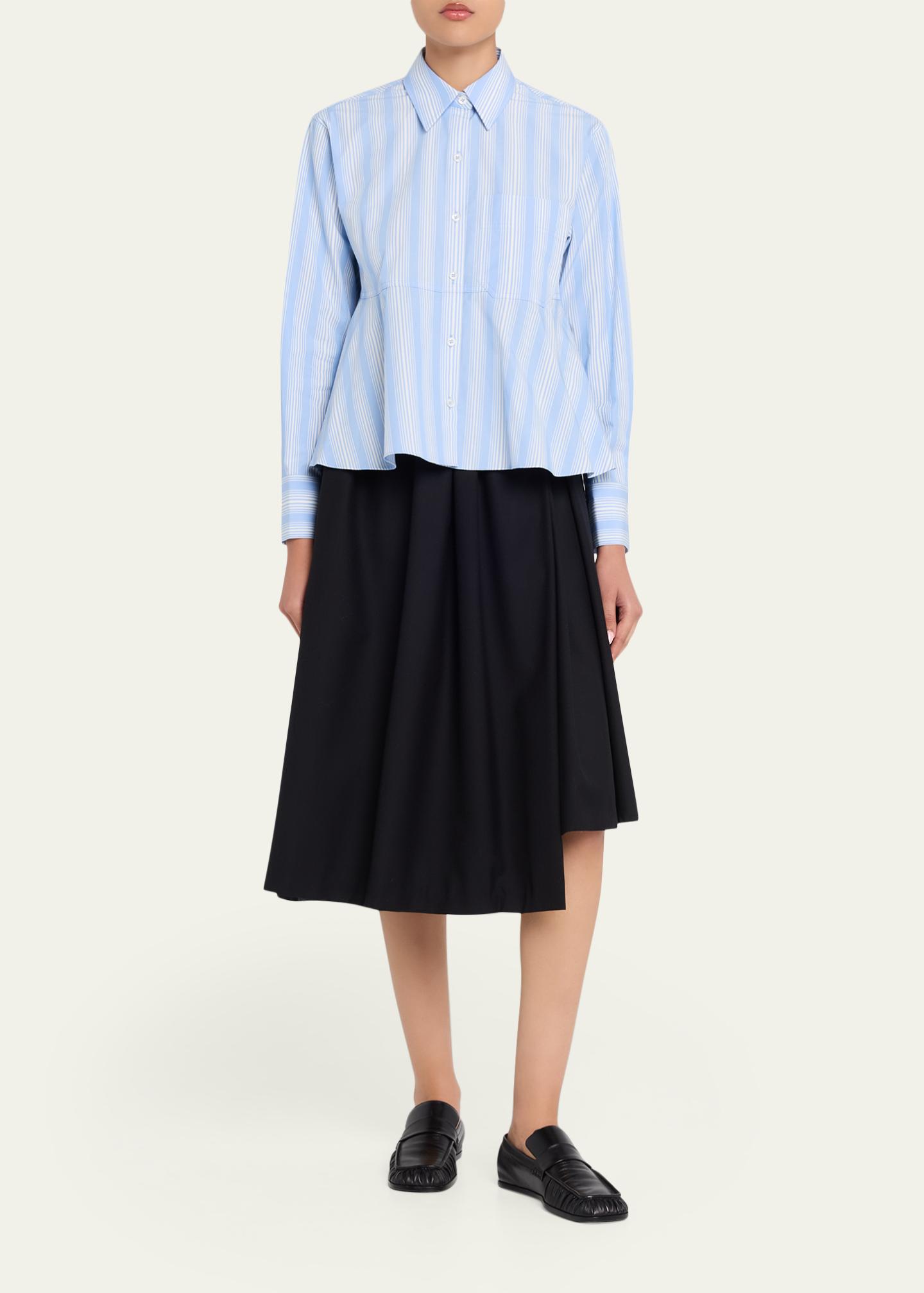 3.1 Phillip Lim Pinstripe Long-Sleeve Shirt - Bergdorf Goodman