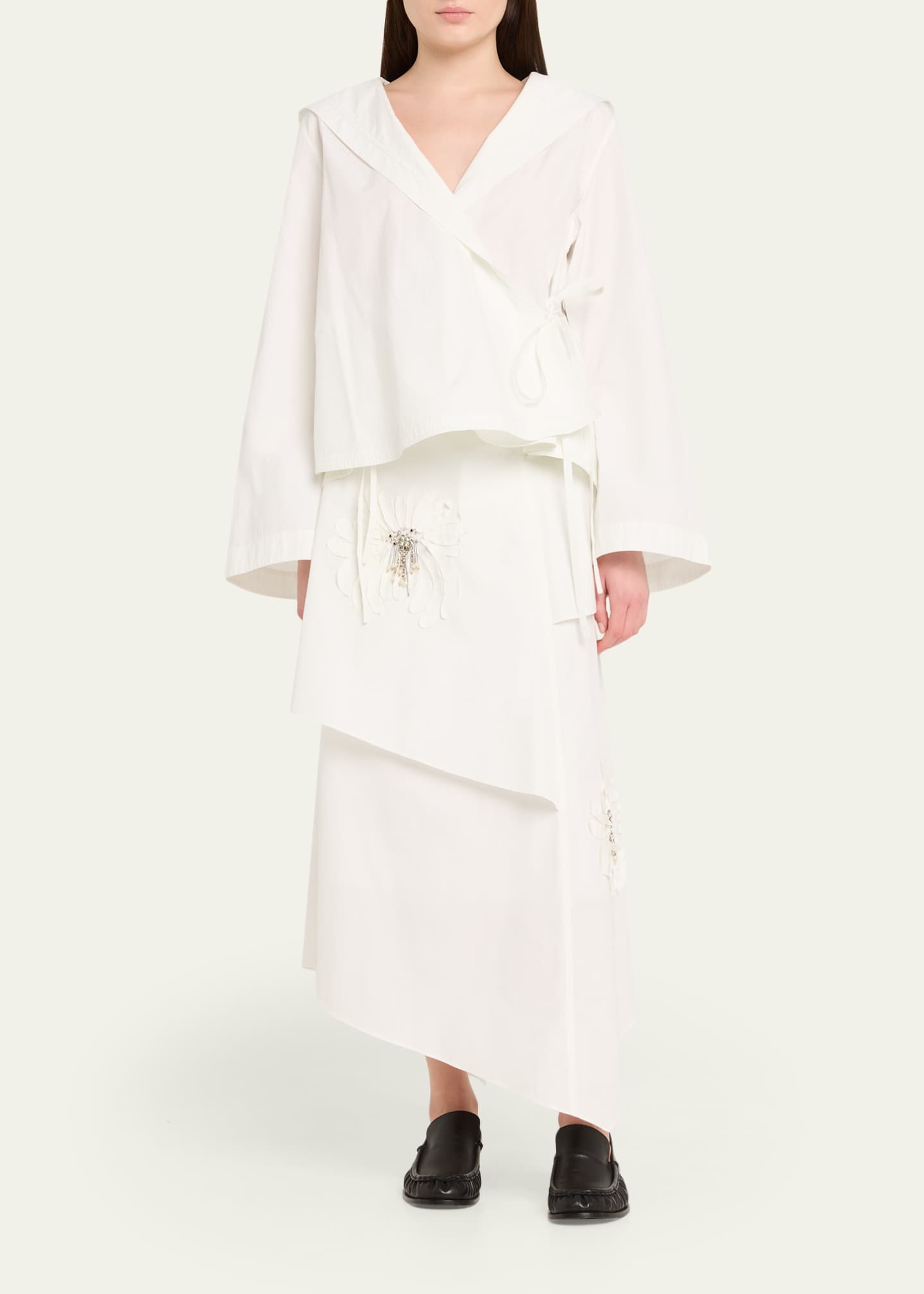 3.1 Phillip Lim Embellished Layered Midi Skirt - Bergdorf Goodman