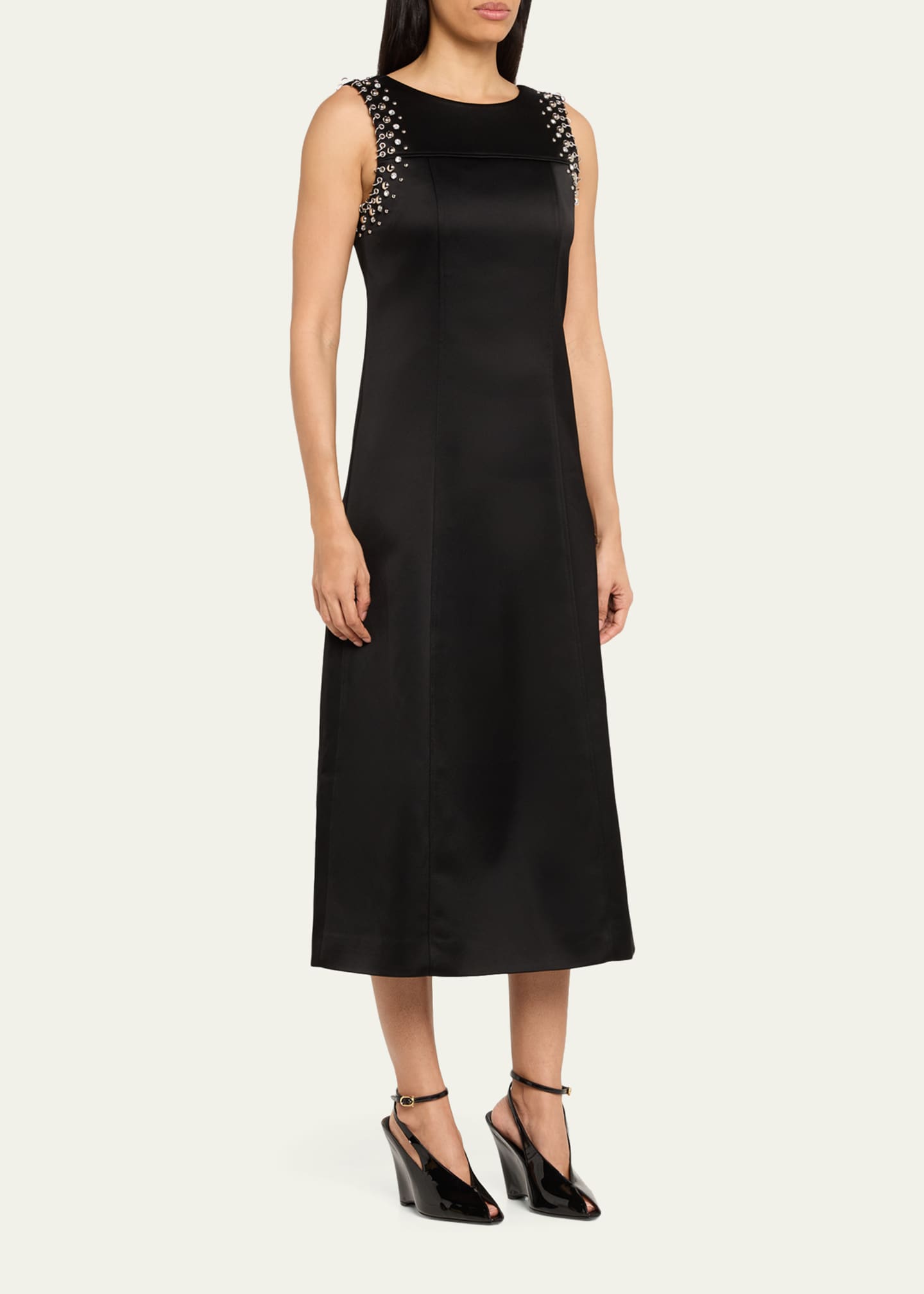organza sheer dress Crystal Lattice Embroidery Organza Halter Gown With Matching Tank Top
