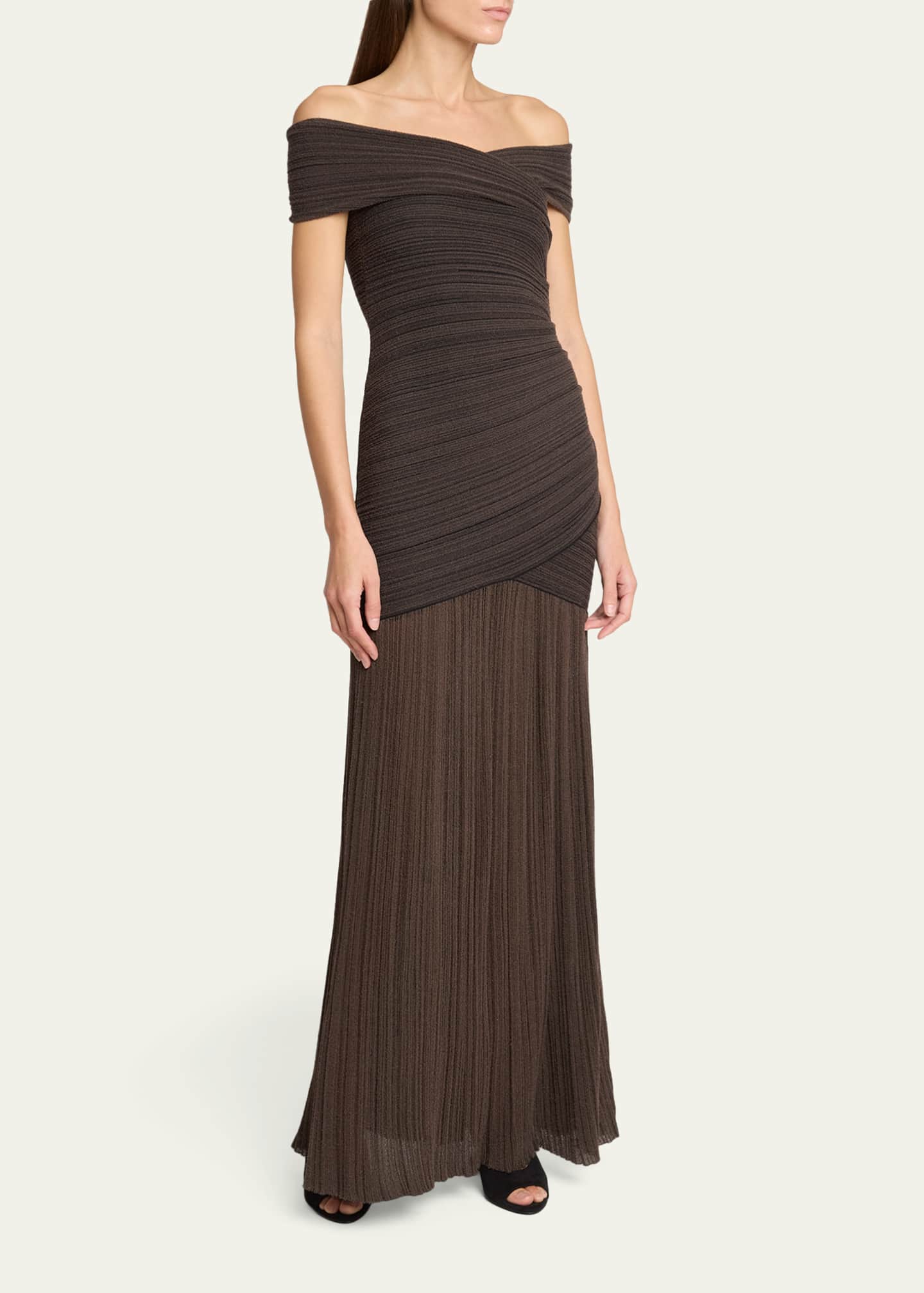 ribbed bandage dress Classic Cross Ribbed Bandage Midi Dress