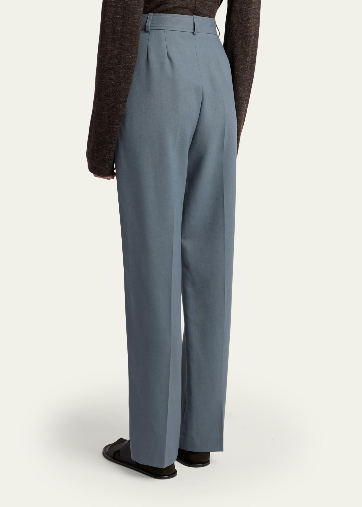 THE ROW Ragnar Tapered Wool Suiting Pants - Bergdorf Goodman
