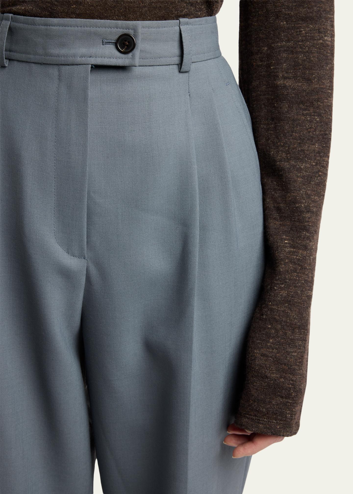 THE ROW Ragnar Tapered Wool Suiting Pants - Bergdorf Goodman
