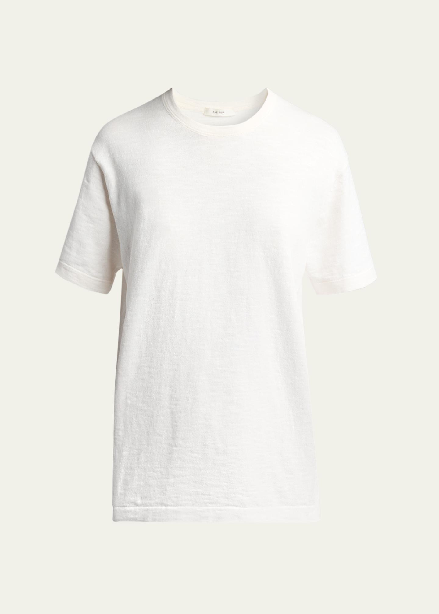 The Row Narlan Short-Sleeve Cotton-Linen T-Shirt - Bergdorf Goodman