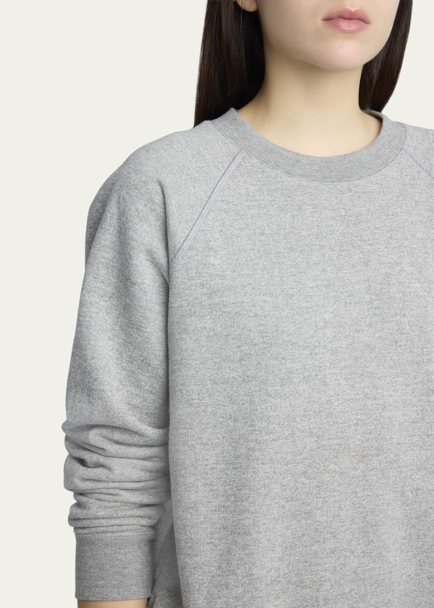 THE ROW Eulalia Cotton & Cashmere Crewneck Sweater - Bergdorf Goodman