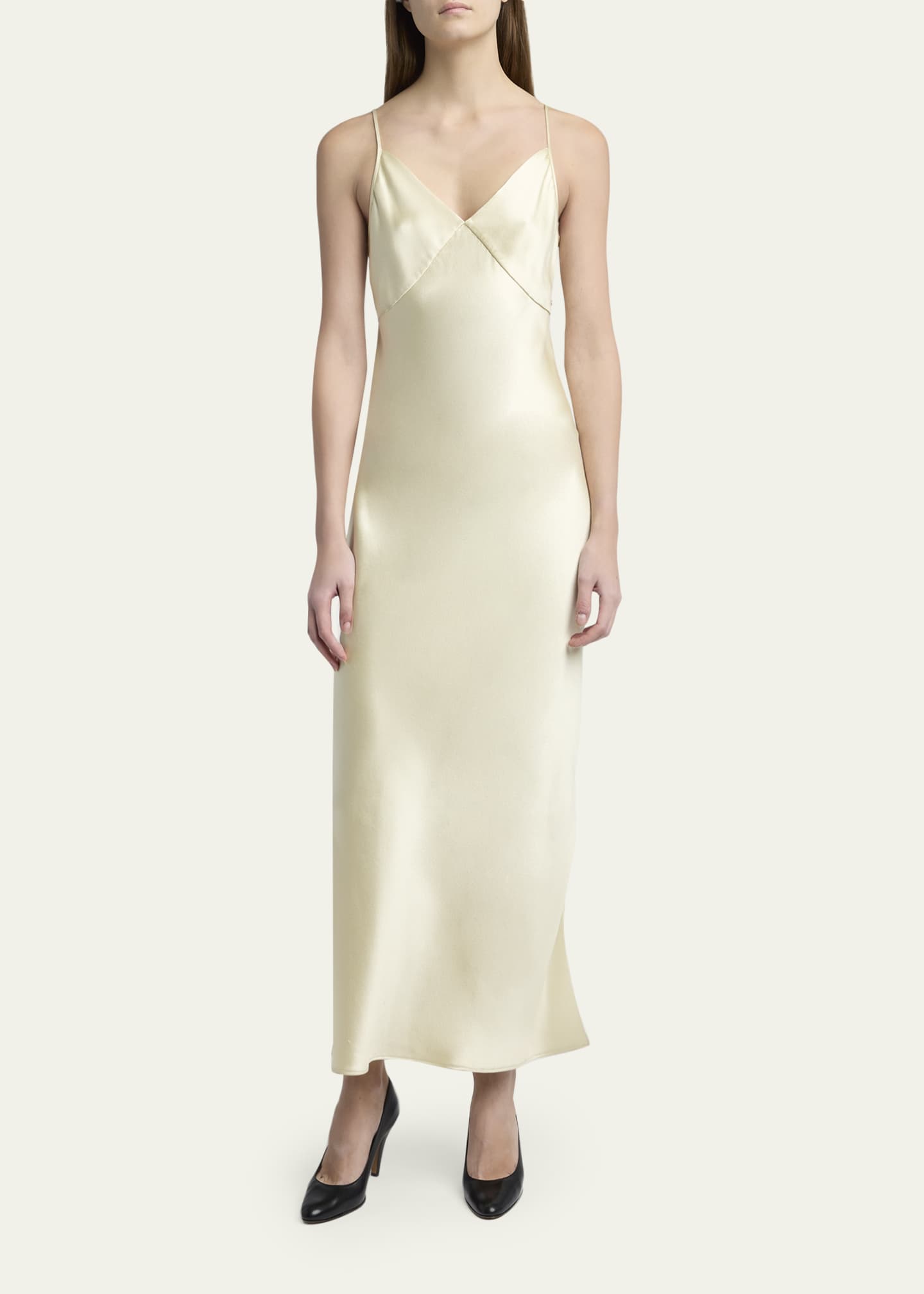 silk maxi slip dress or guest this new maxi will be a formal dress you keep going back to. Ivory Pure Silk Slip Dress