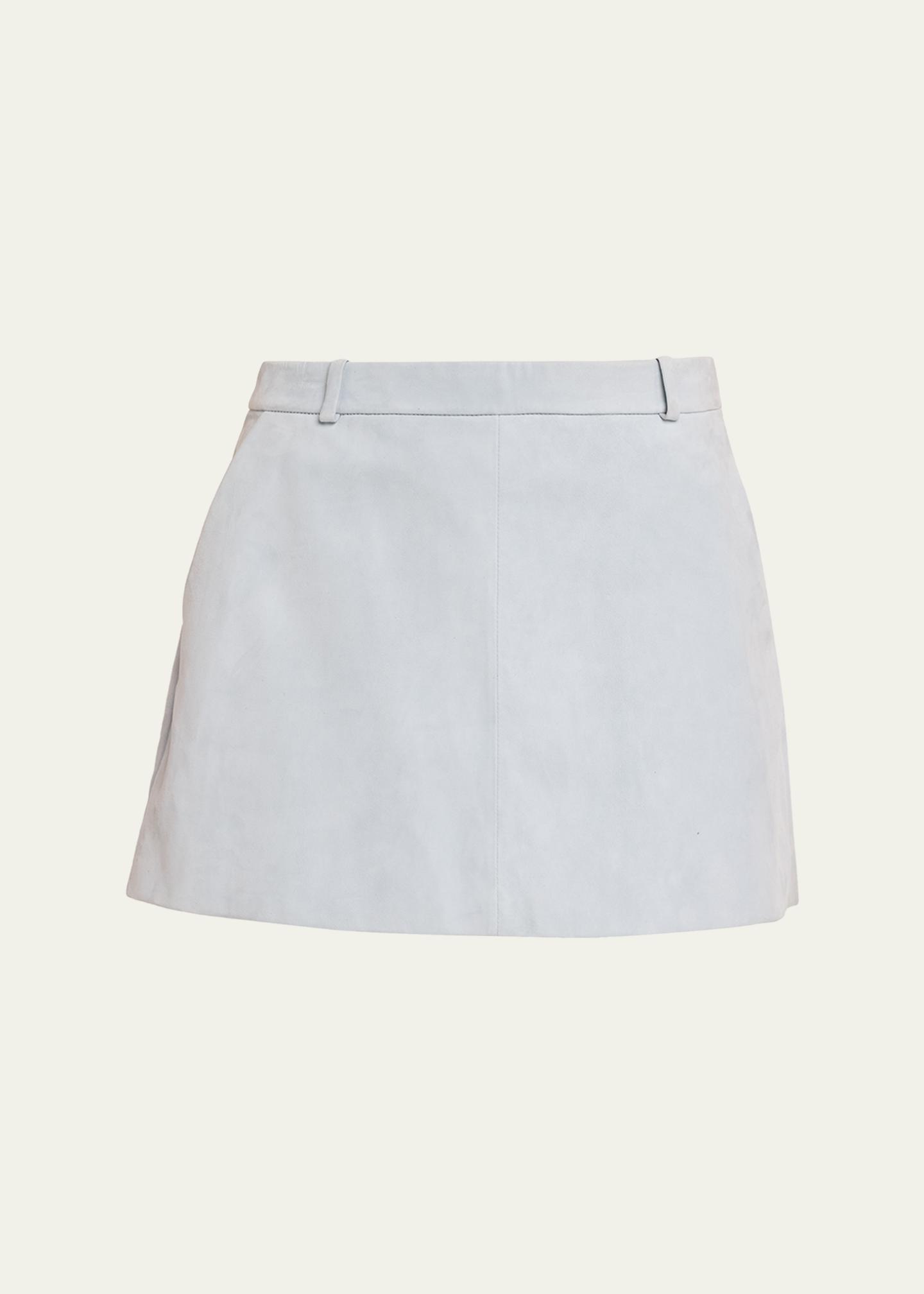 FRAME The Suede Mini Skirt - Bergdorf Goodman