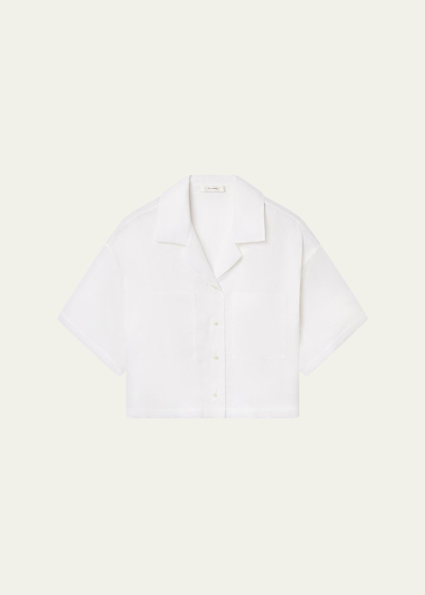 FRAME The Linen Pocket Top - Bergdorf Goodman