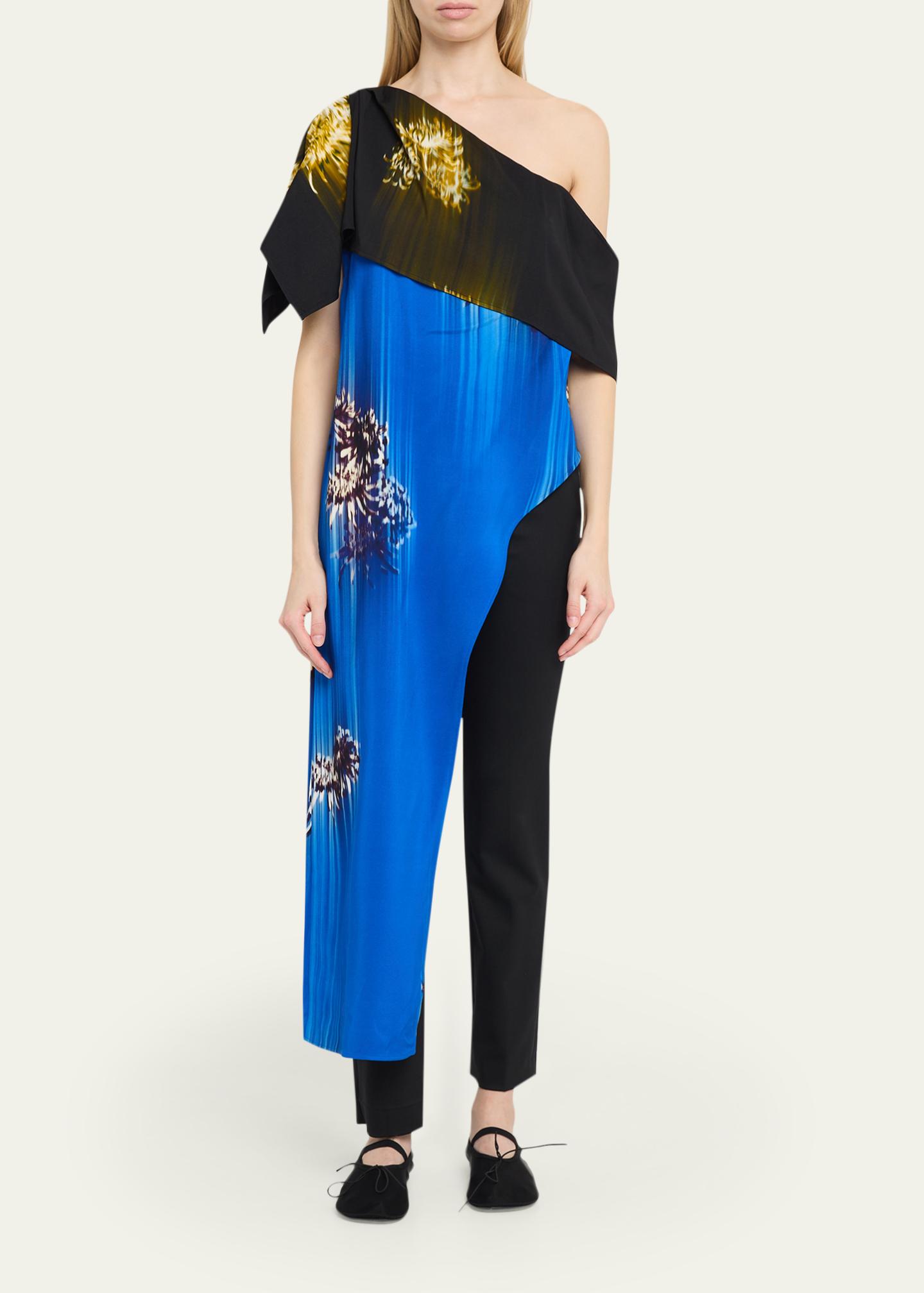 トップス iha Proenza Schouler Haya Printed Asymmetric Draped Top - Bergdorf Goodman
