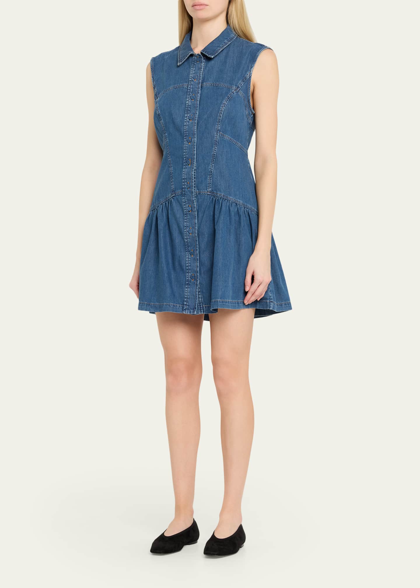 denim dress frame FRAME Women's The Denim Day Dress