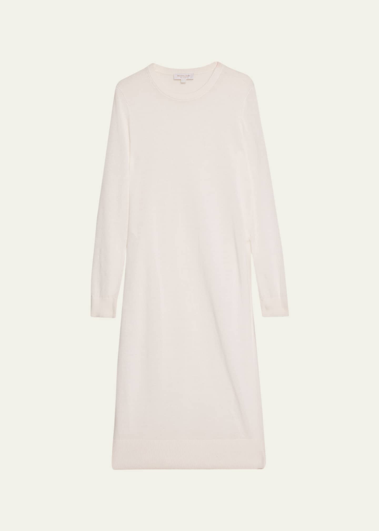 michael kors linen dress Michael Michael Kors, Striped Linen Off-The-Shoulder Dress, Blue, XS