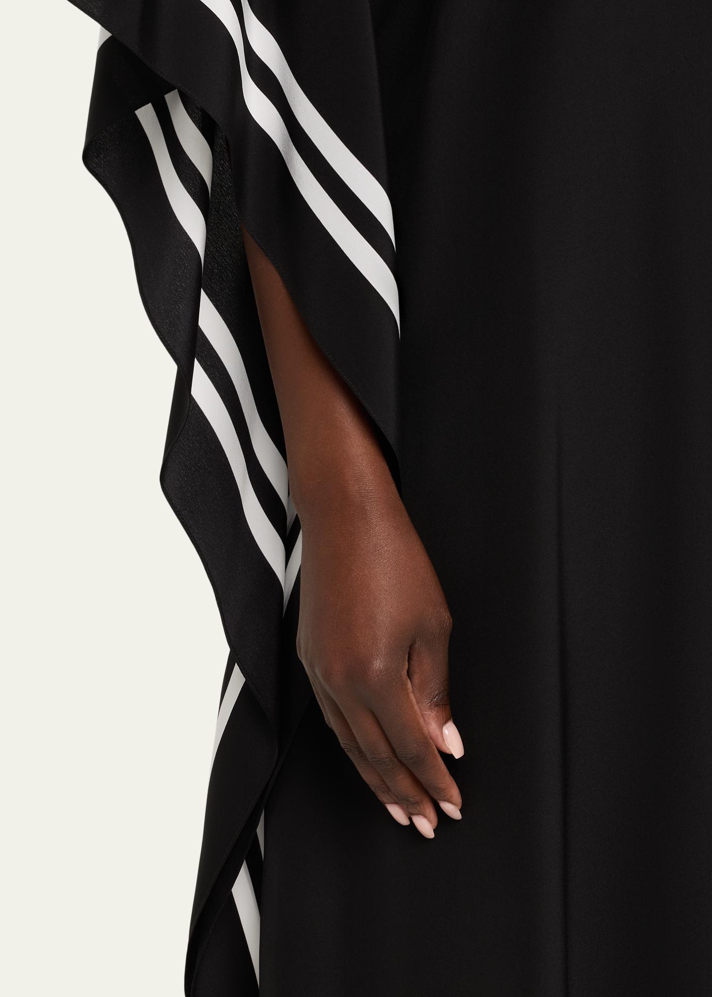 Michael Kors Collection Border-Print Silk Crepe De Chine Caftan