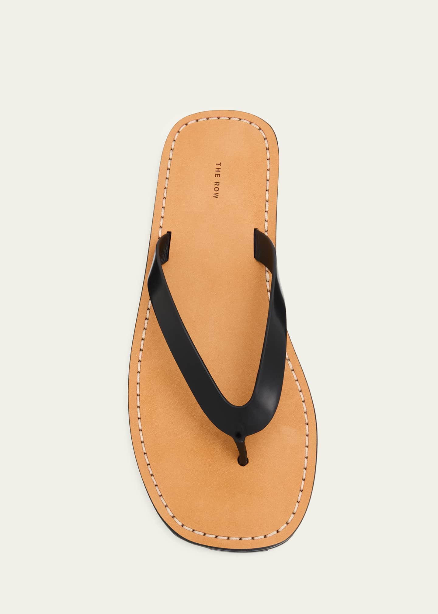 THE ROW City Leather Flat Thong Sandals - Bergdorf Goodman