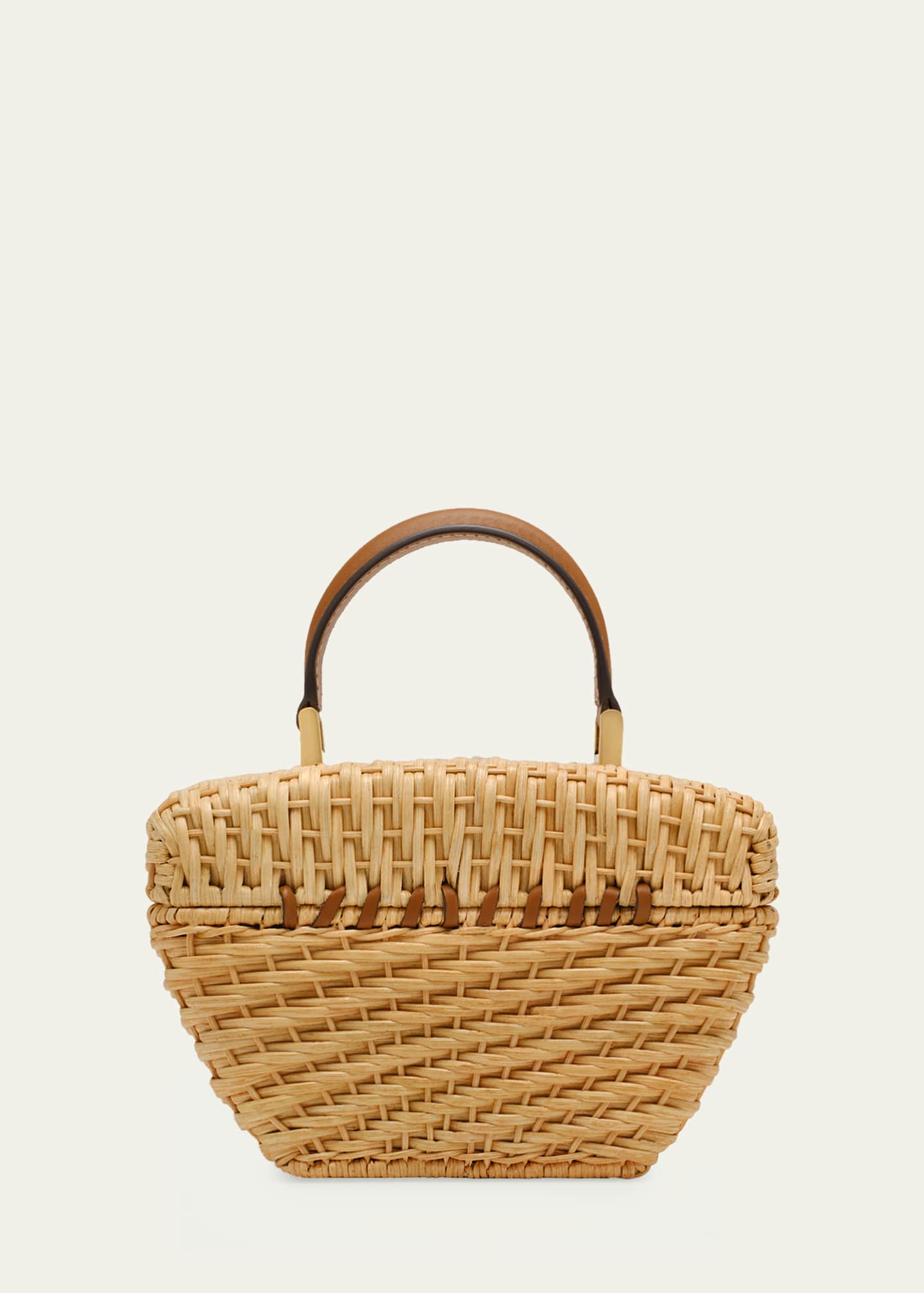 Cult Gaia Tyla Woven Rattan Top-Handle Bag - Bergdorf Goodman