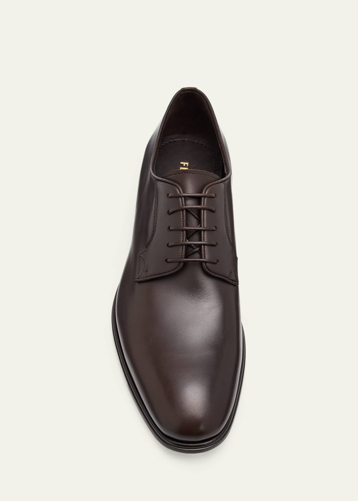 ヴィンチェンツォ様Almond Toe Leather Derby Shoes Ferragamo Men's Leather Almond-Toe Derby Shoes - Bergdorf Goodman