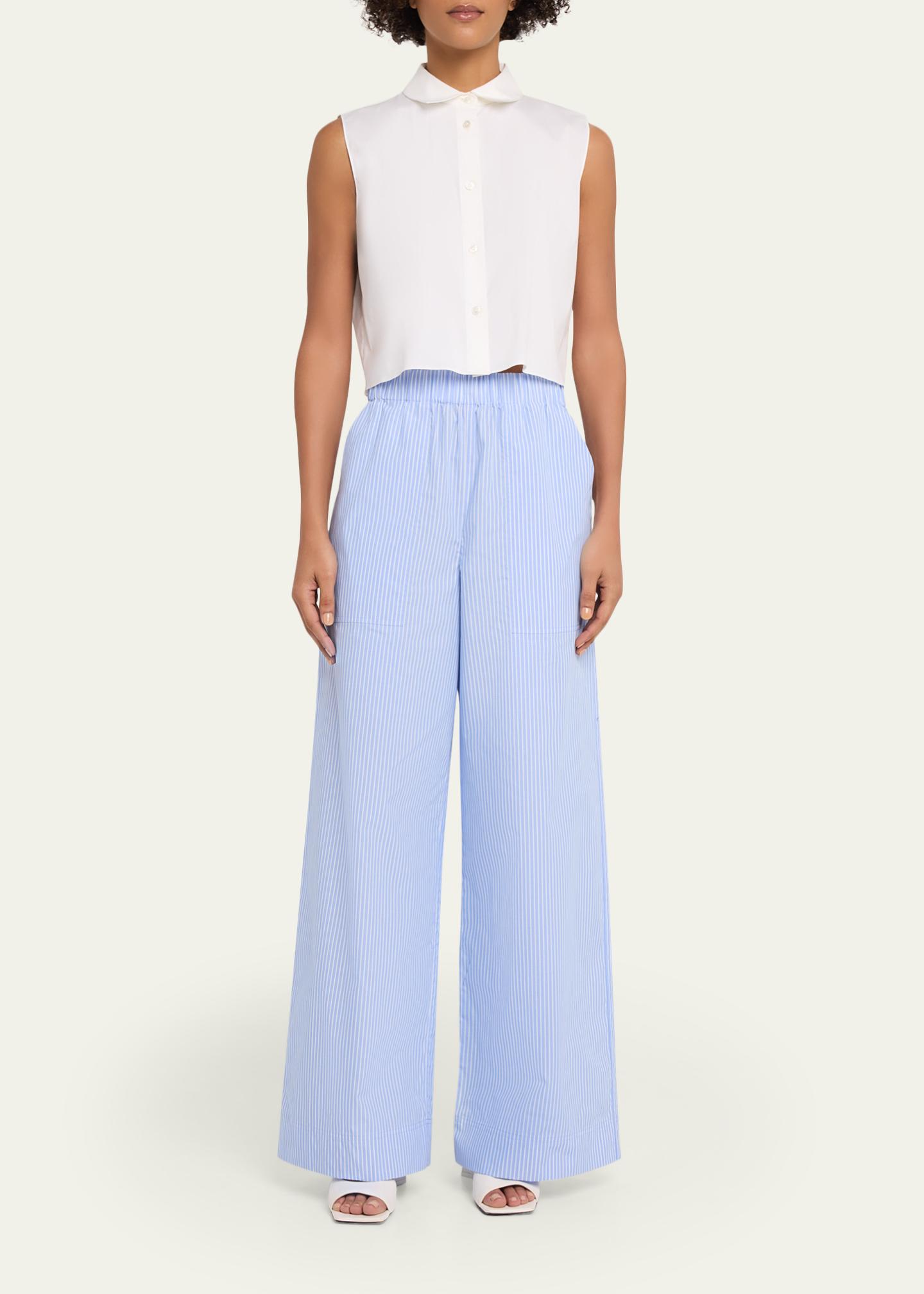 SIMKHAI Arden Stripe Pull-On Pants - Bergdorf Goodman