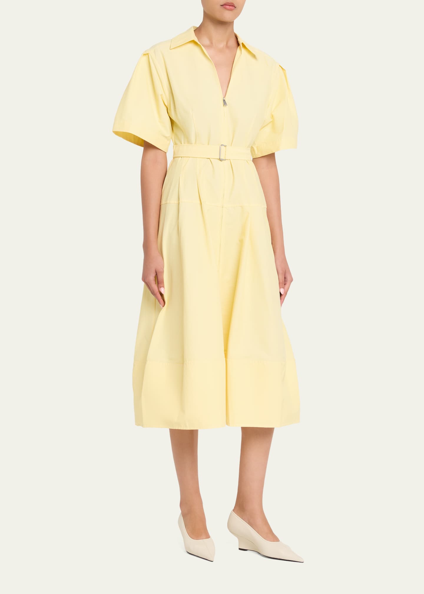 simkhai dress Odessa Satin Midi Dress – SIMKHAI main image 0