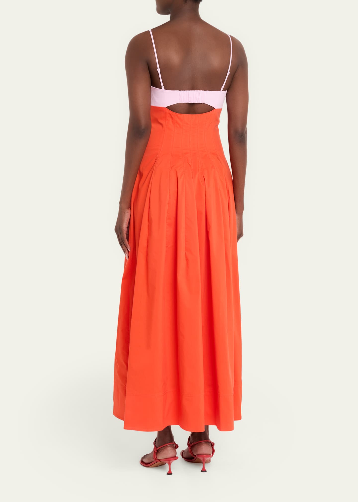 mini red summer dress V-Neck Poppy Red Backless Sexy Casual Summer Dress Poppy Red / XSmall main image 0