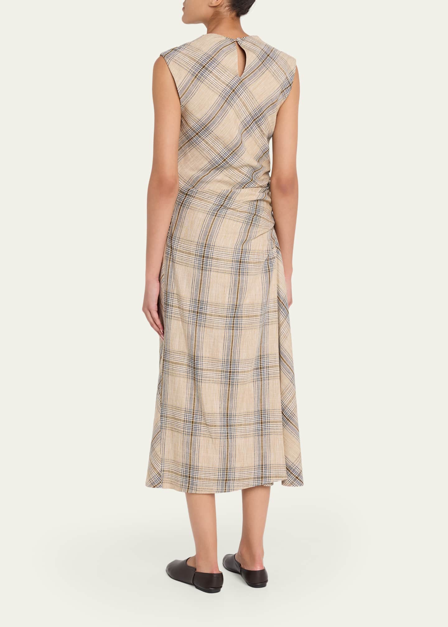 simkhai burke draped midi dress SIMKHAI Oxblood Burke Draped Midi Dress Oxblood / 0