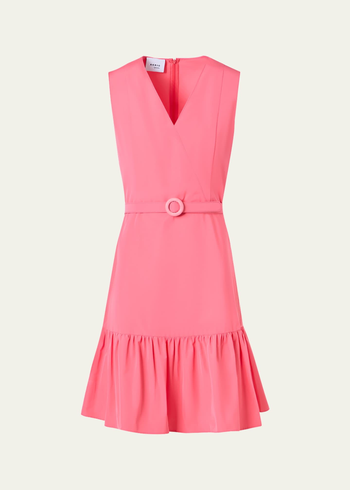 akris punto pink dress Akris Punto Pink Short Sleeve Midi Dress Size 12 Classic