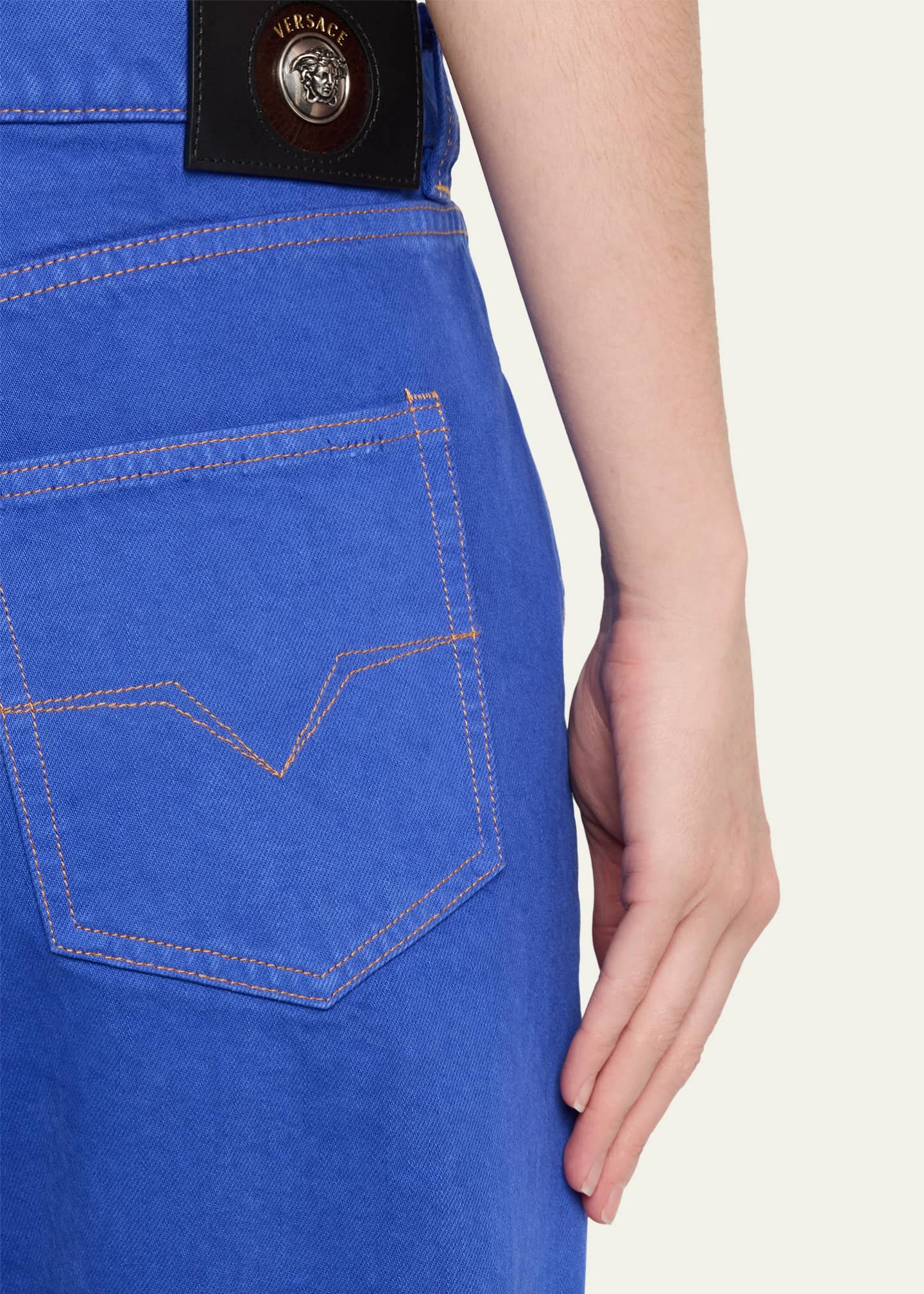 Versace Straight-Leg Jeans - Bergdorf Goodman