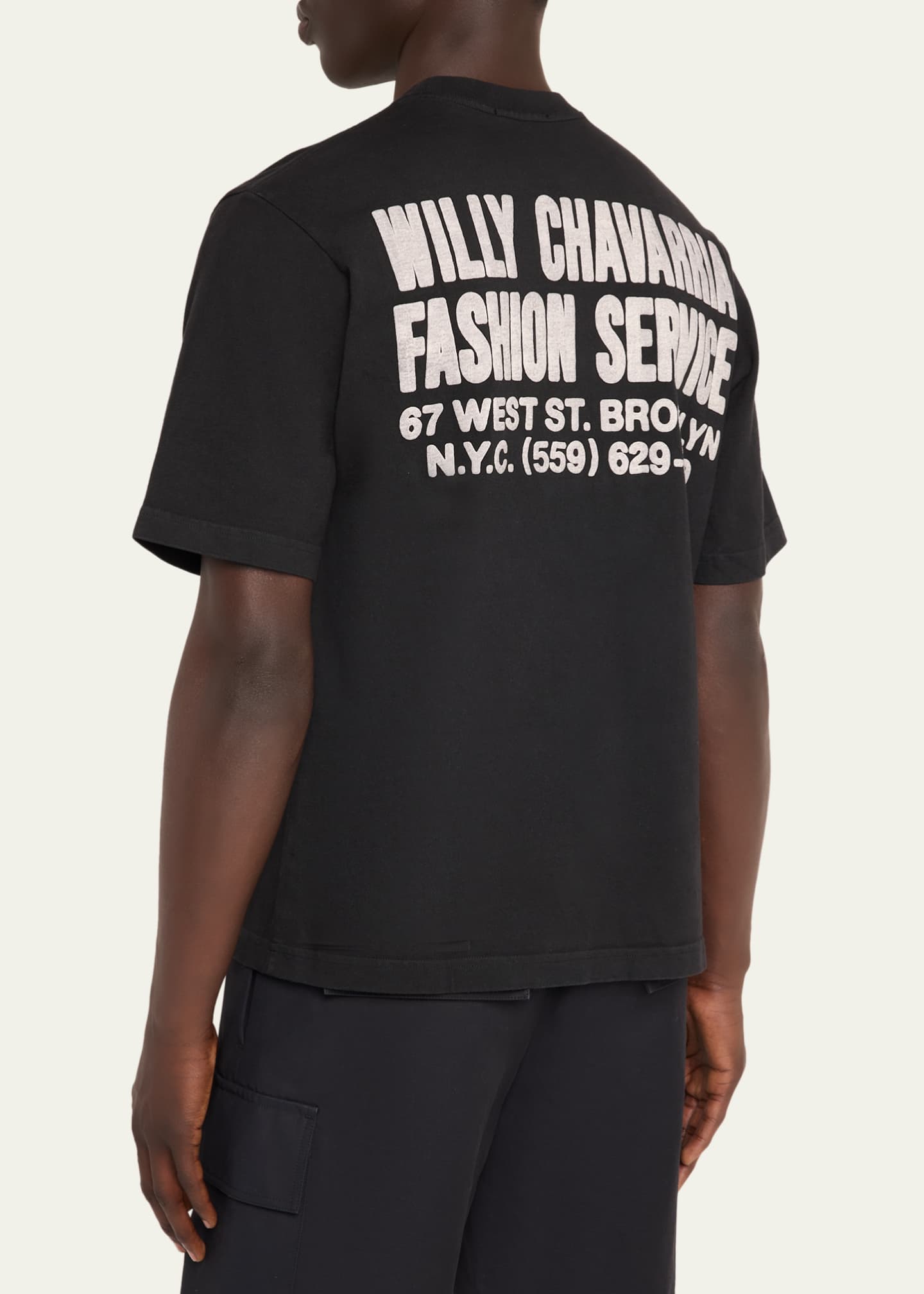 Willy Chavarria Men's Fashion Service Cotton T-Shirt - Bergdorf