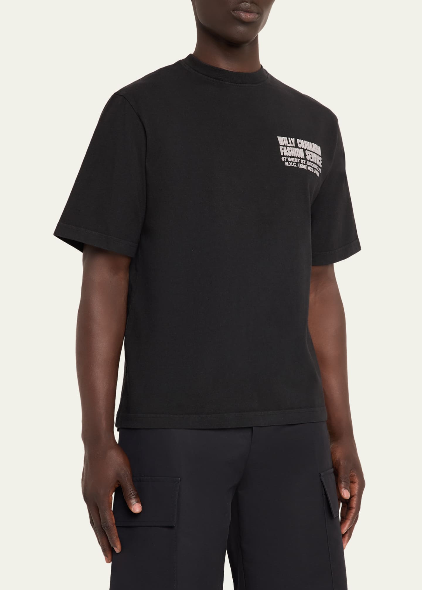 Willy Chavarria Men's Fashion Service Cotton T-Shirt - Bergdorf