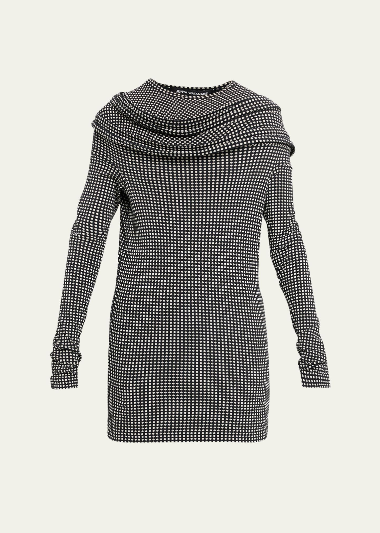 Junya Watanabe Polka-Dot Jersey Long-Sleeve T-Shirt - Bergdorf Goodman