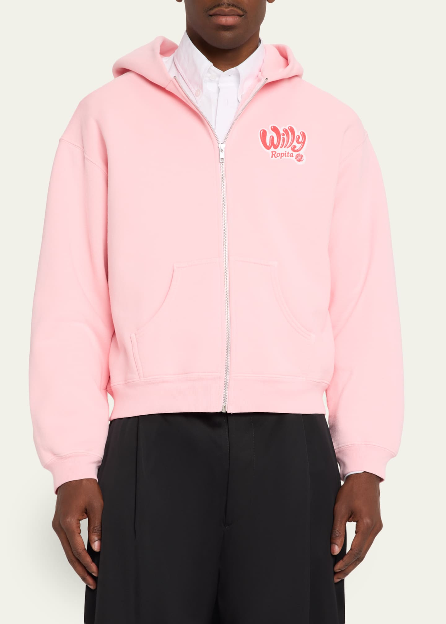 Willy Chavarria Men's Willy Ropita Full-Zip Hoodie - Bergdorf Goodman